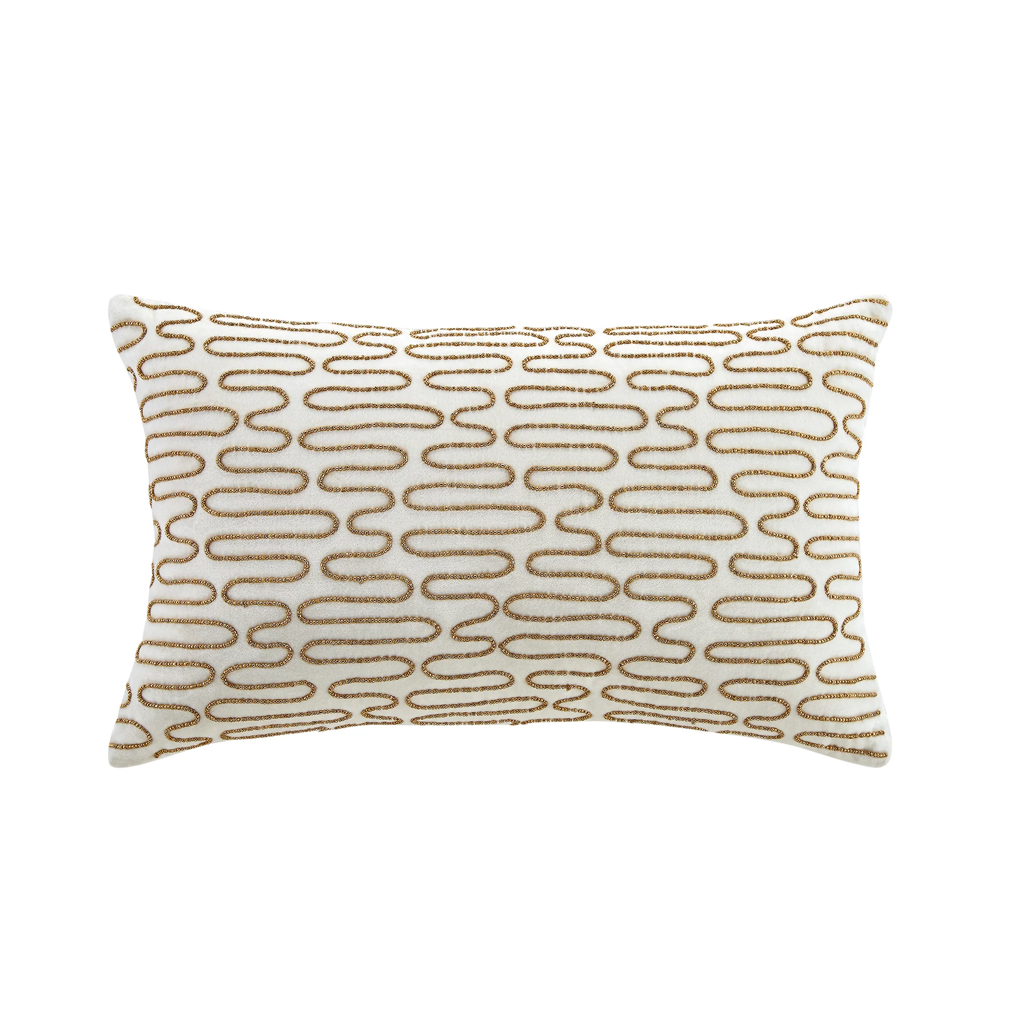 Luxe Collection Allegra Hand Beaded Velvet Cushion - Image 4