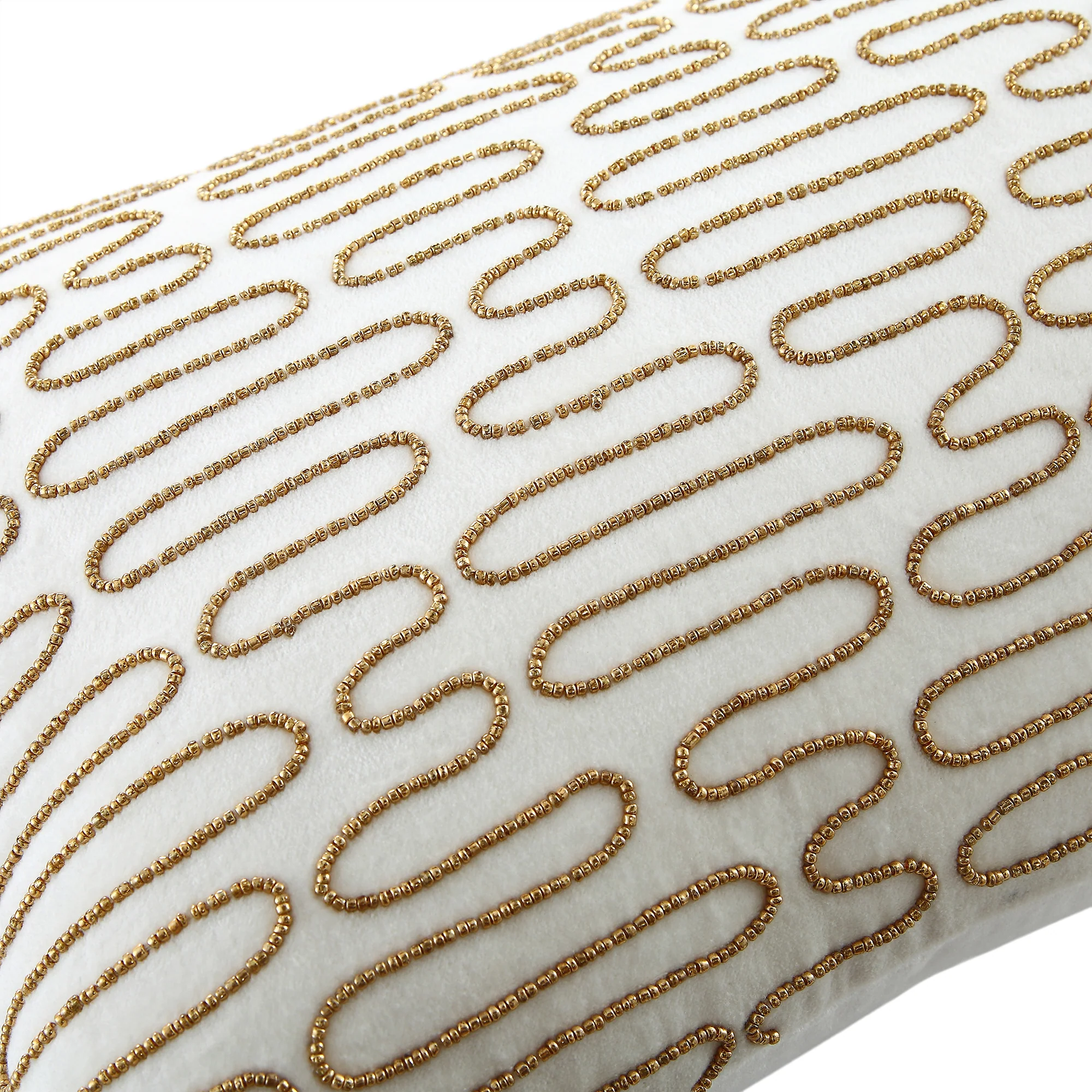 Luxe Collection Allegra Hand Beaded Velvet Cushion - Image 6