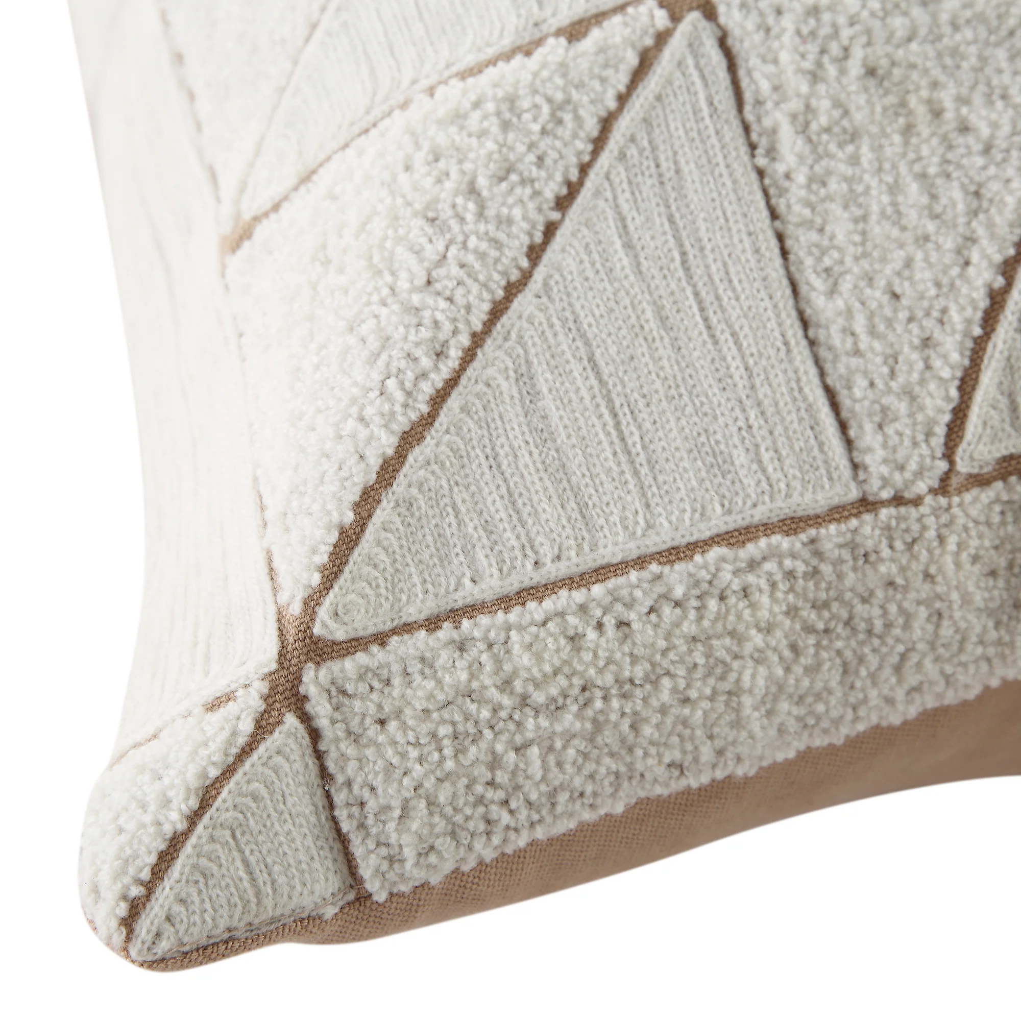 Luxe Collection Victoria Bouclé Patchwork Hand Beaded Cushion - Image 7