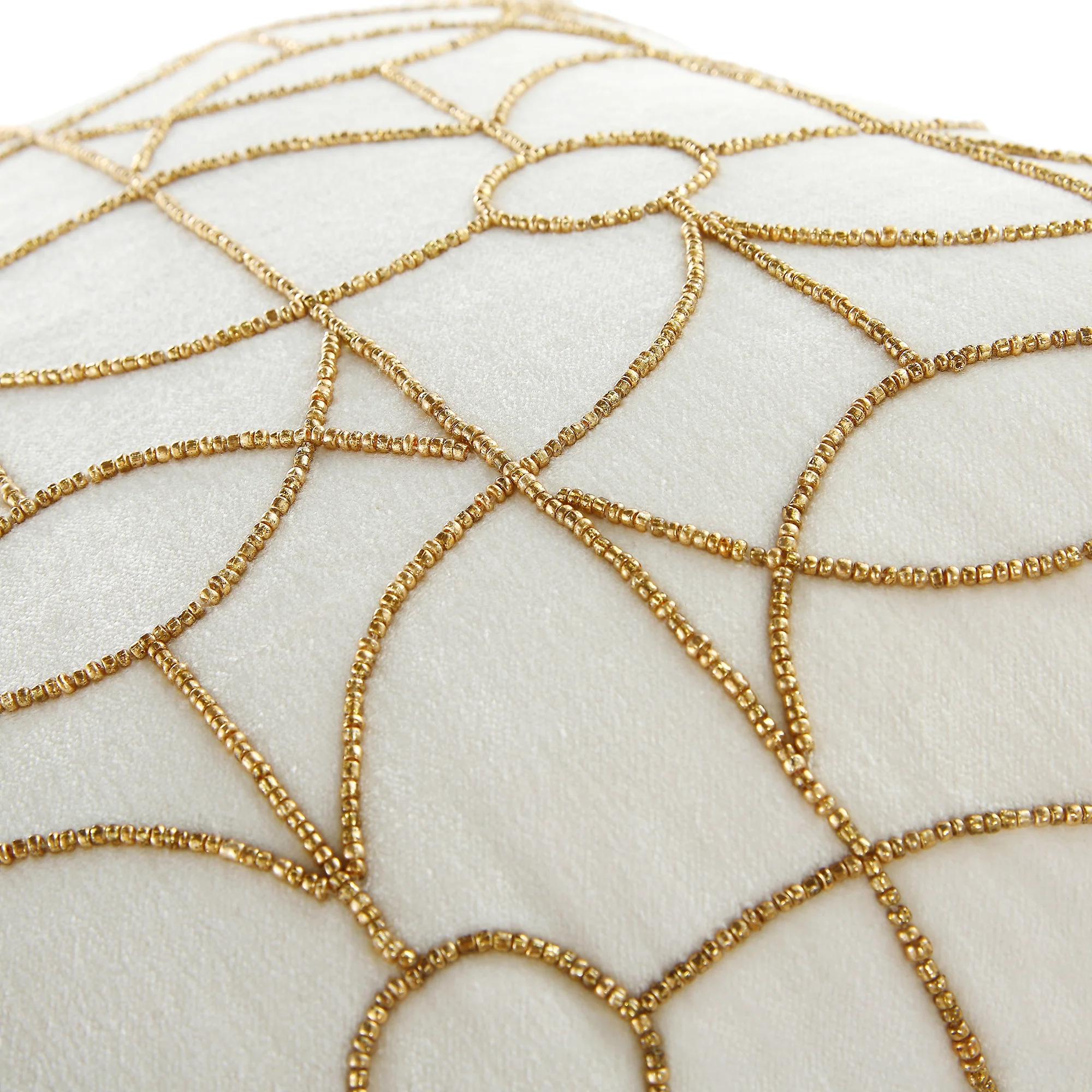 Luxe Collection Luna Hand Beaded Velvet Cushion - Image 4