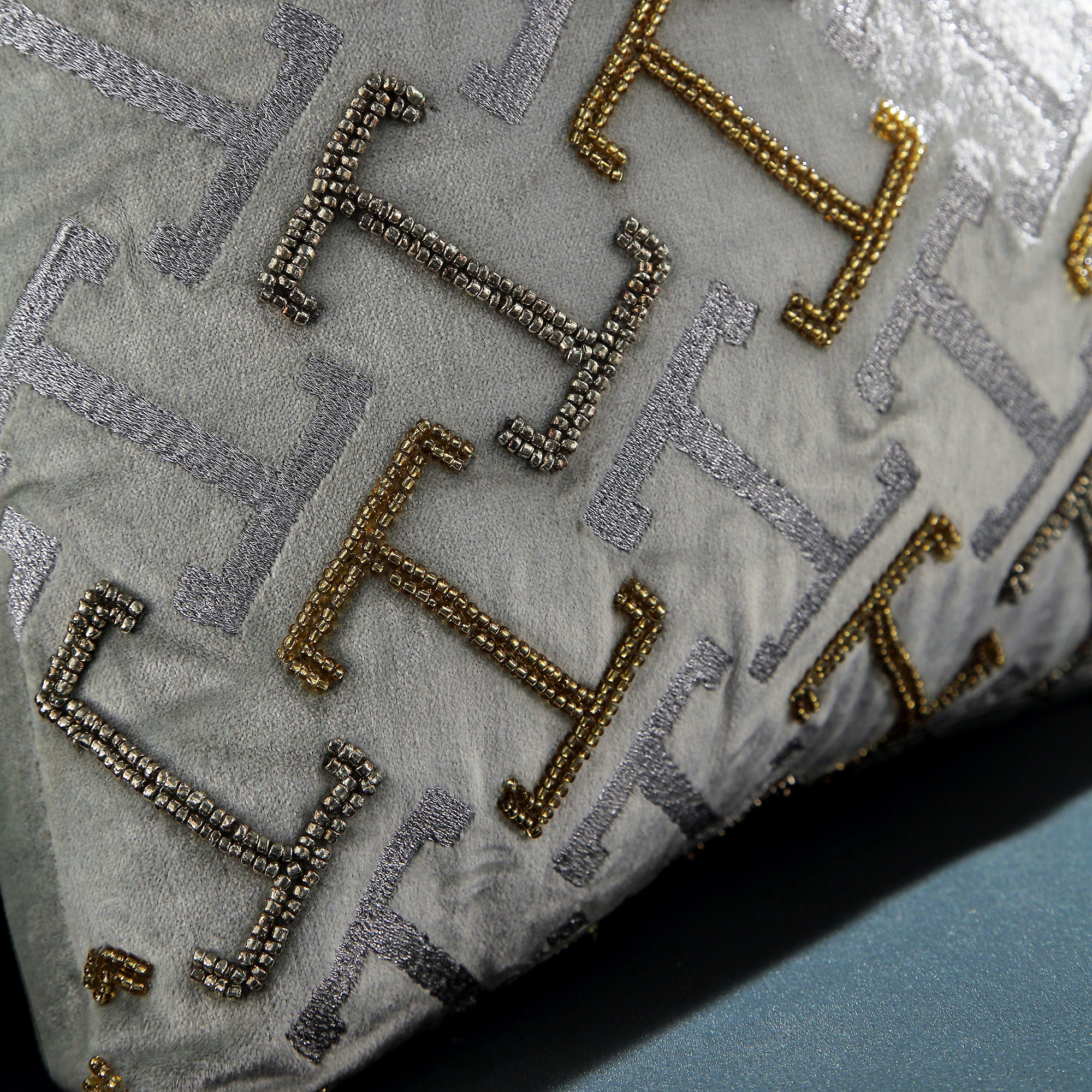 Luxe Collection Reina Hand Beaded Cushion - Image 3