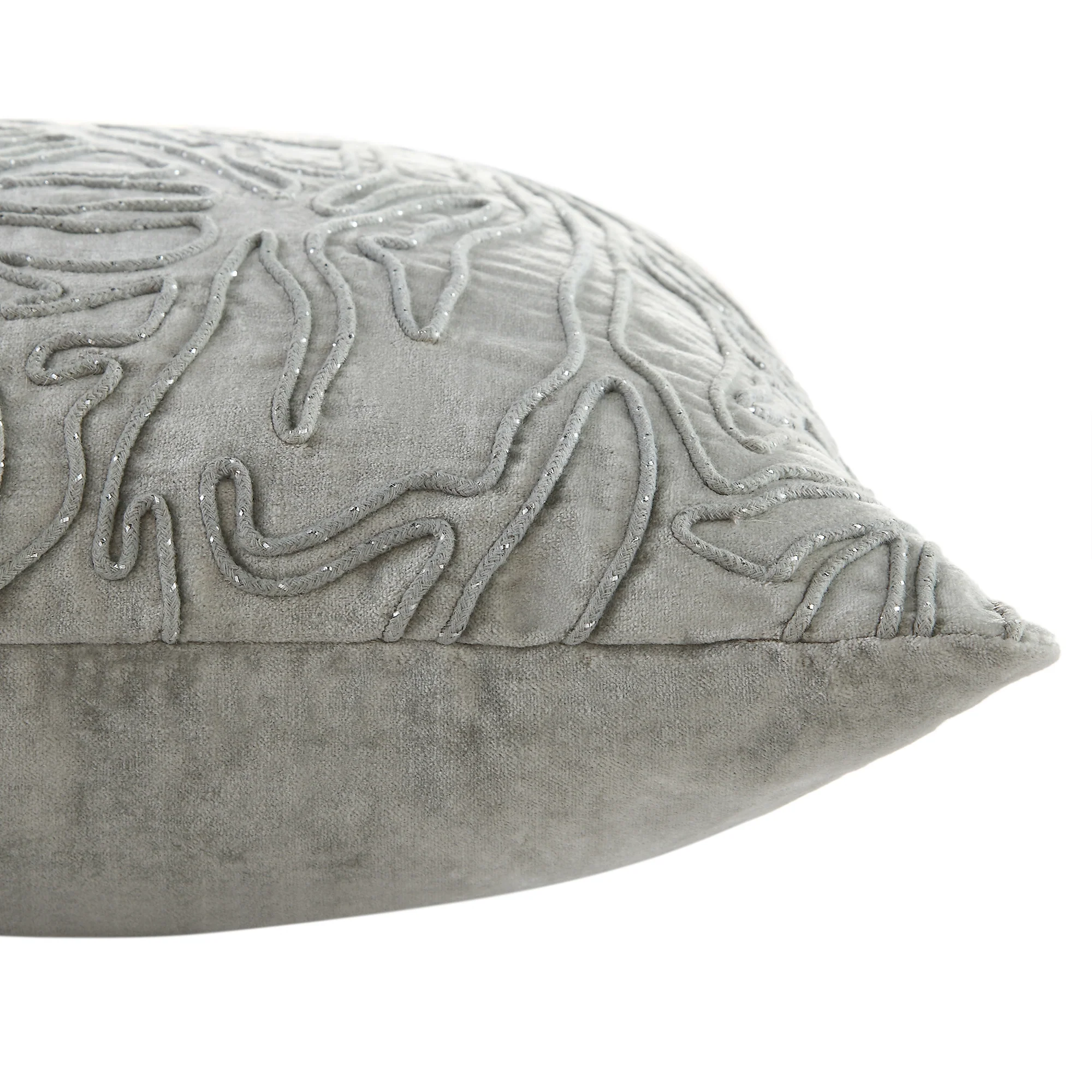Luxe Collection Wiggle Sparkle Cord Velvet Cushion - Image 4