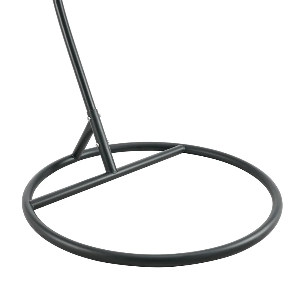 Lydia Geometric Rattan & Rope Mix Indoor Outdoor Hanging Chair - Image 11