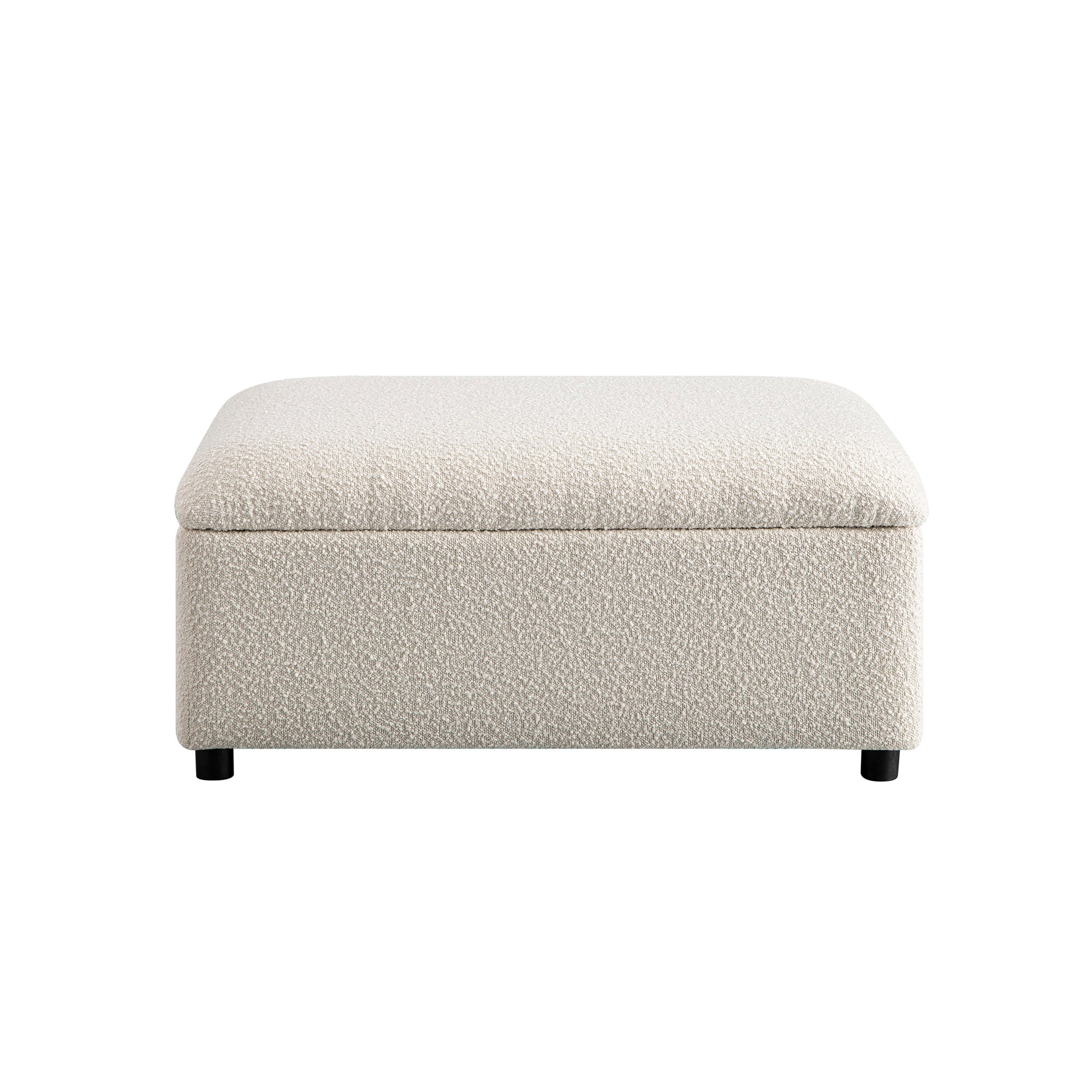 Magda Fold-Out Single Bed in an Ottoman, Beige Boucle - Image 13