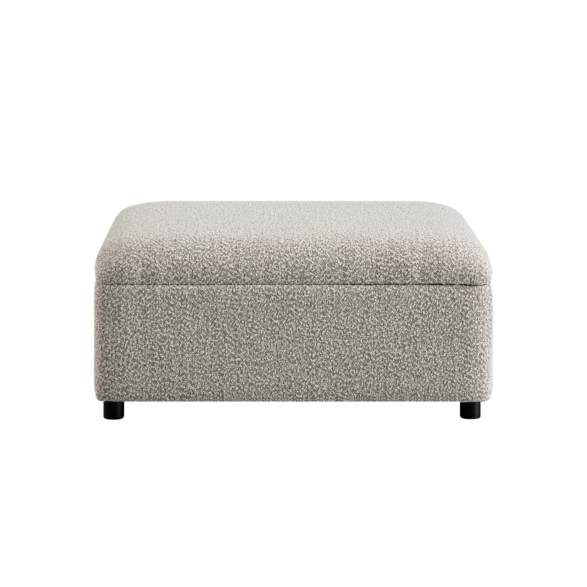 Magda Fold-Out Single Bed in an Ottoman, Mist Grey Boucle - Image 8