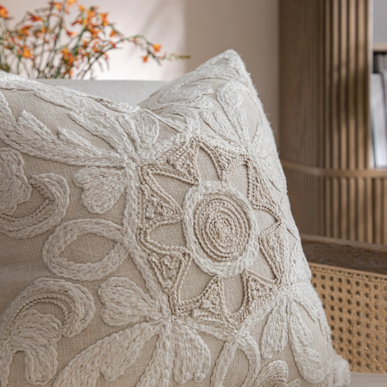 Maison Neutral Rosanna Cushion - Image 2