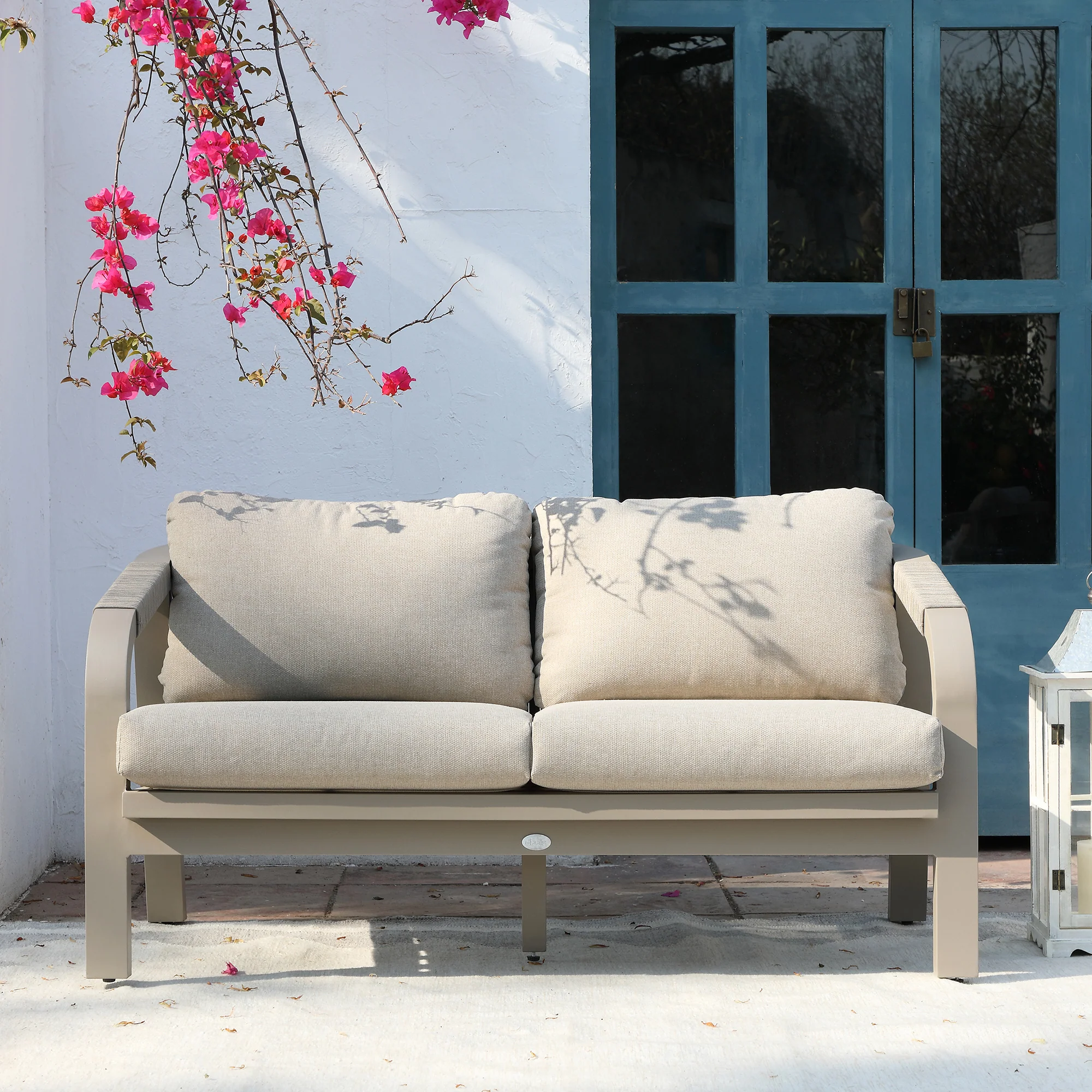 Manresa Rope 5-Seater Sofa Set, Taupe and Beige - Image 5