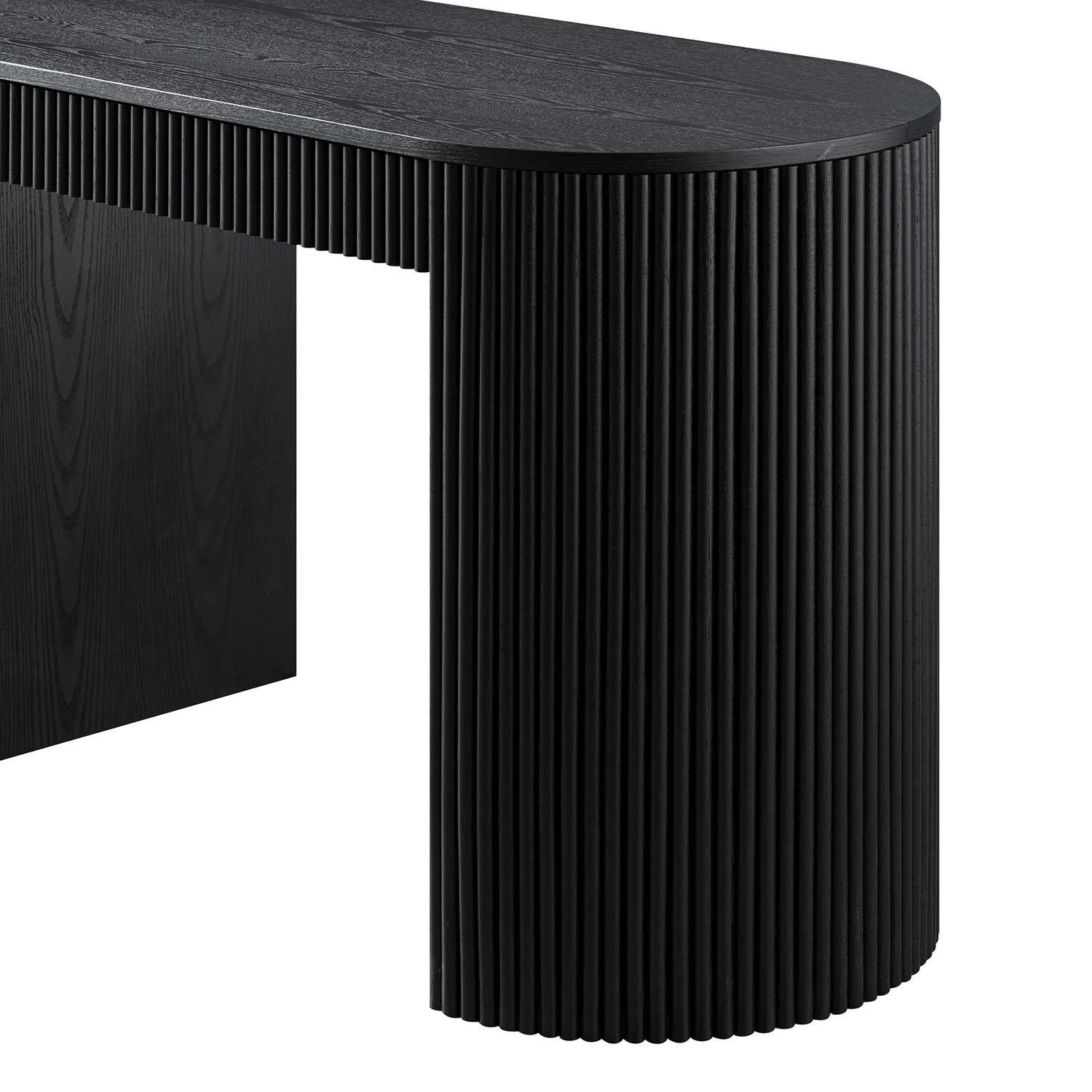 Maru 1-Drawer Writing Desk, Black - Image 16