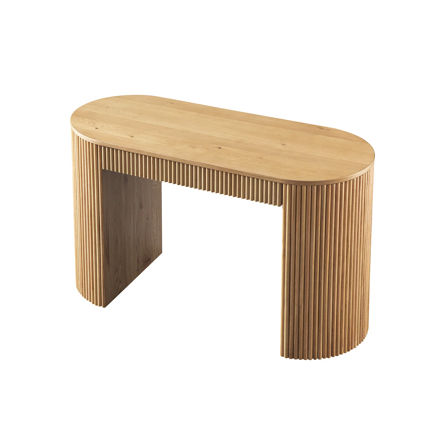 Maru 1-Drawer Writing Desk, Oak - Image 12