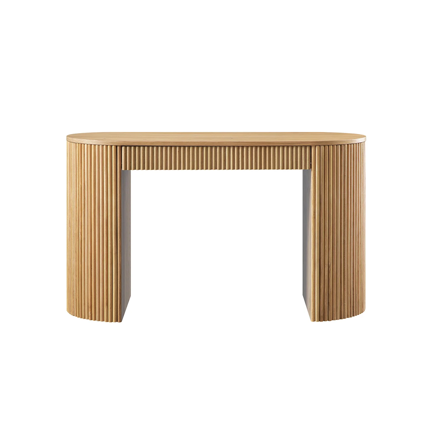 Maru 1-Drawer Writing Desk, Oak - Image 6
