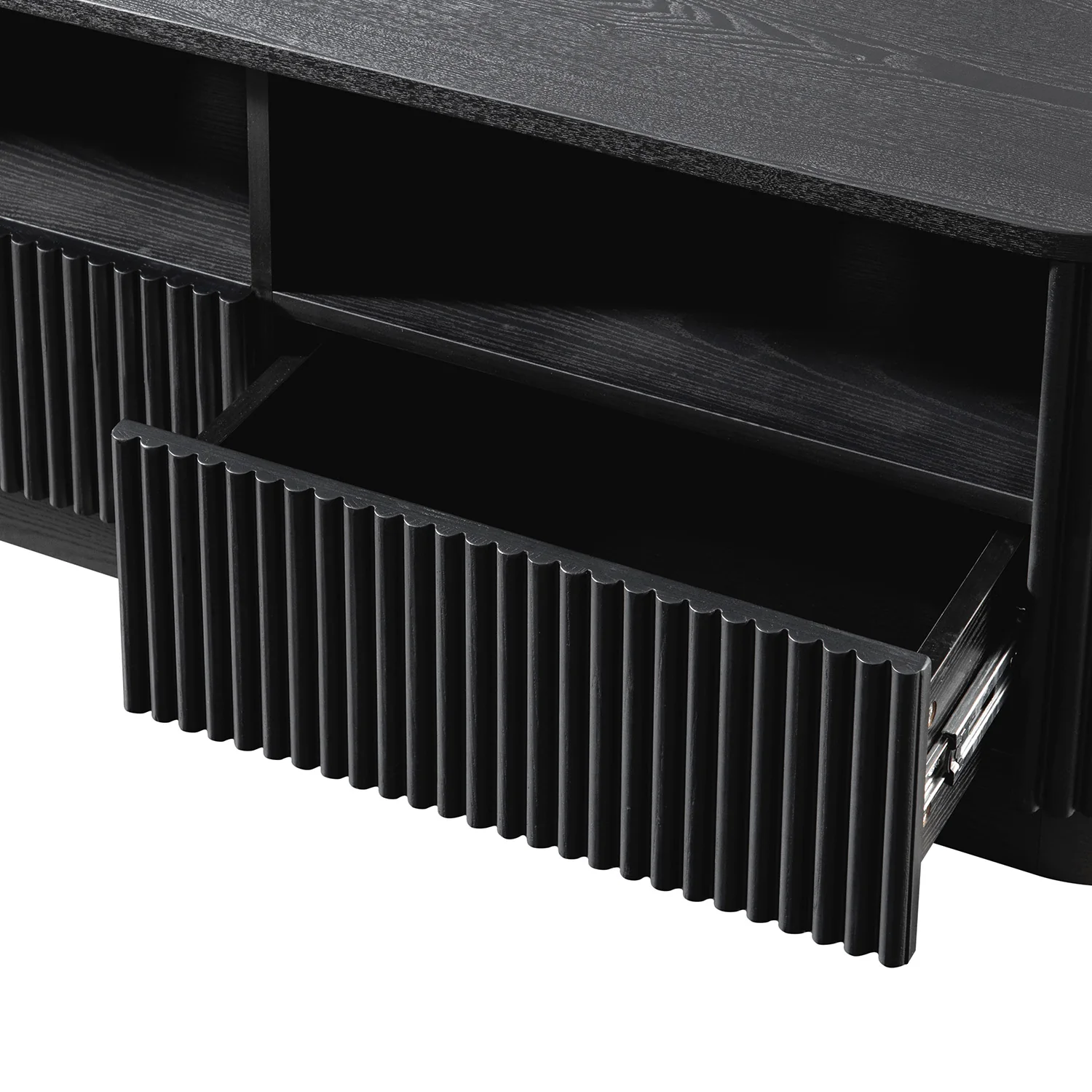 Maru 120cm TV Unit with Drawers, Black - Image 13