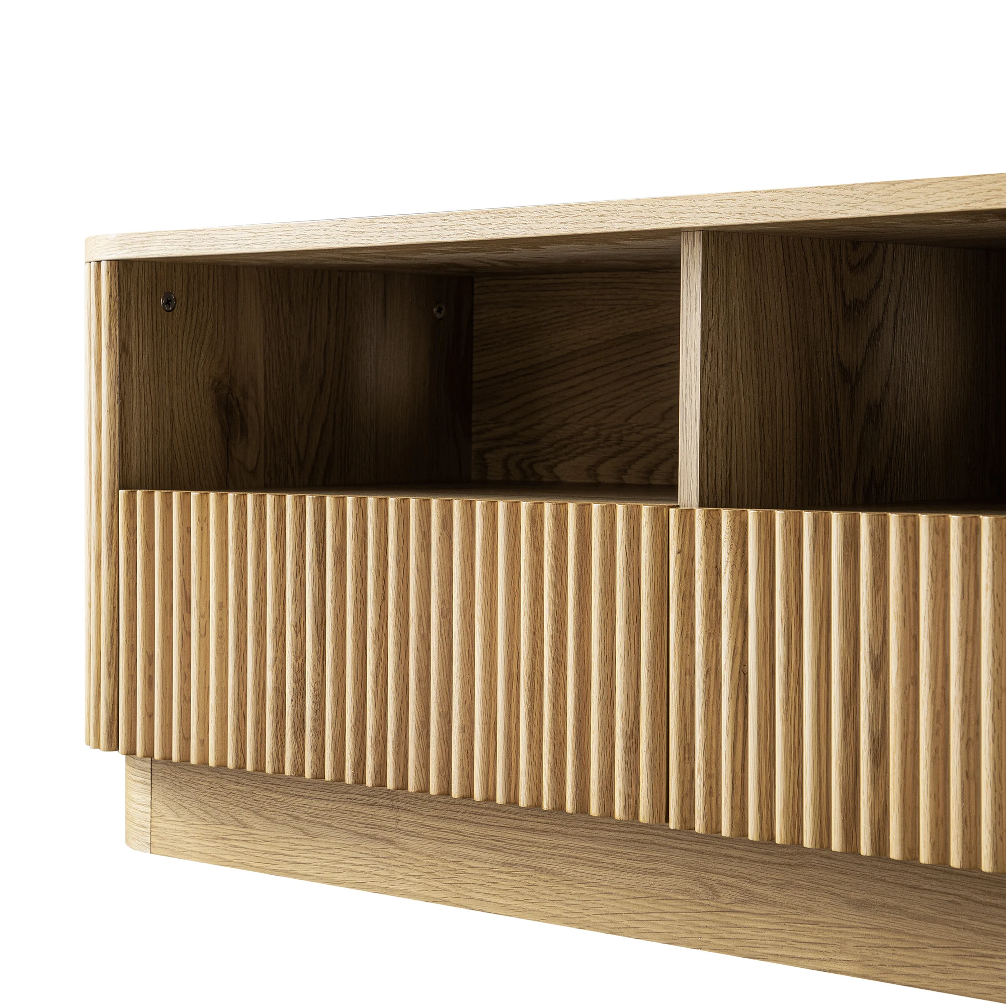 Maru 120cm TV Unit with Drawers, Oak - Image 7