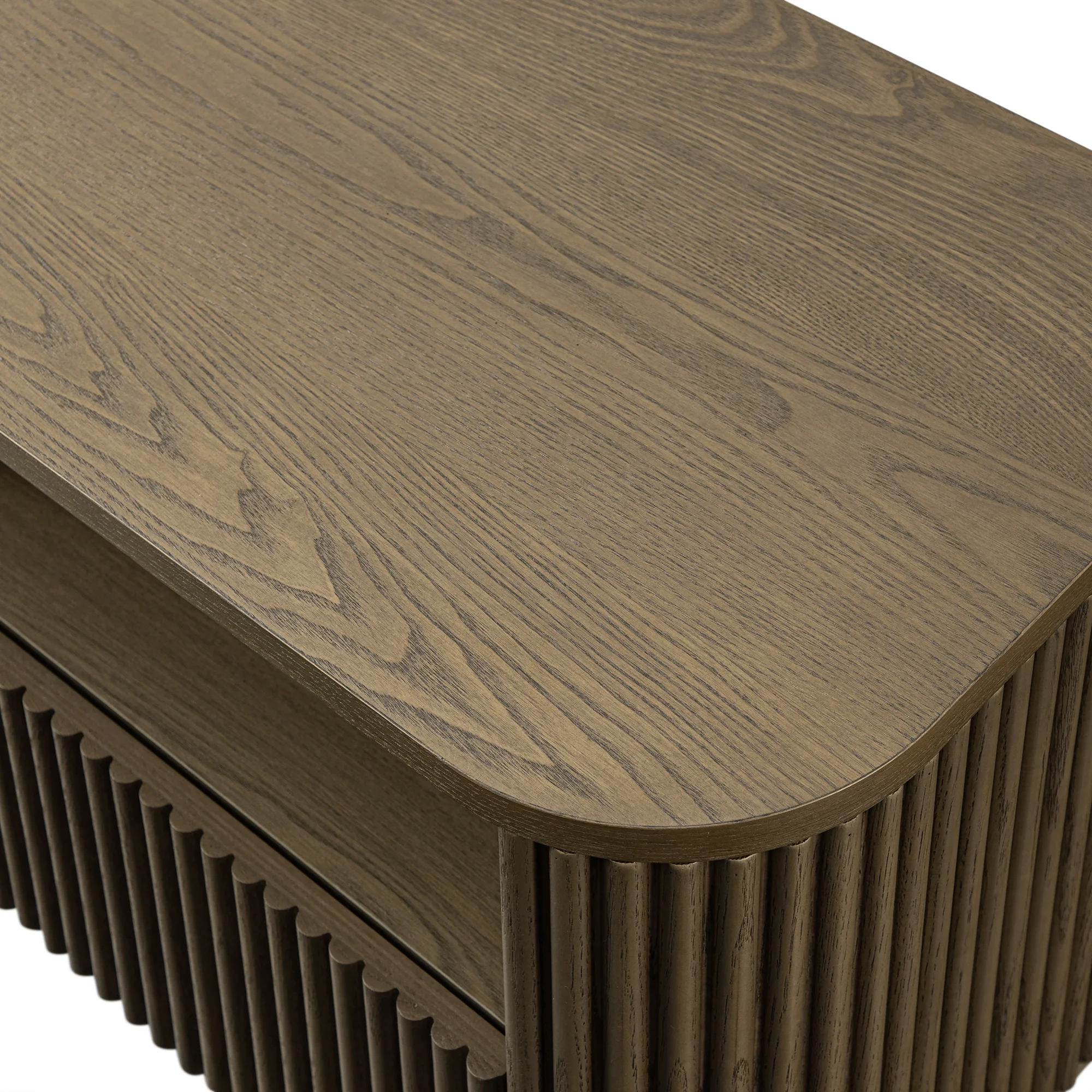 Maru 120cm TV Unit with Drawers, Silver Oak - Image 8