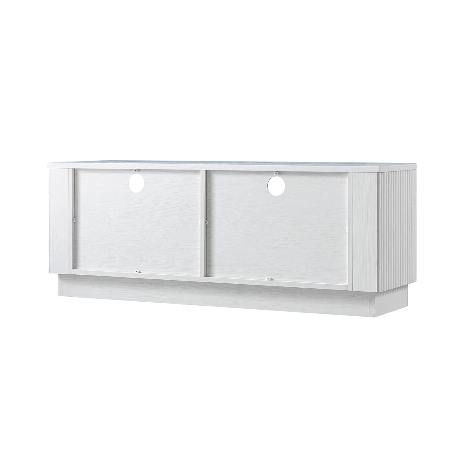 Maru 120cm TV Unit with Drawers, Washed White - Image 11