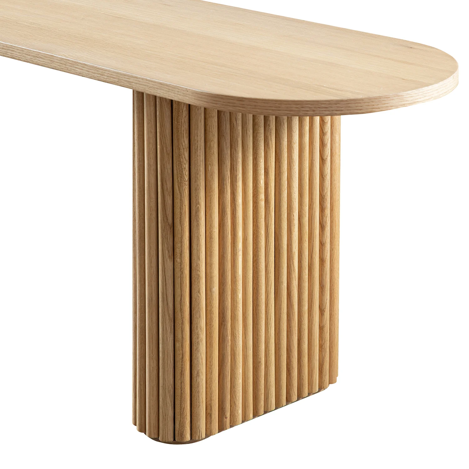 Maru 150cm Dining Bench, Oak - Image 12