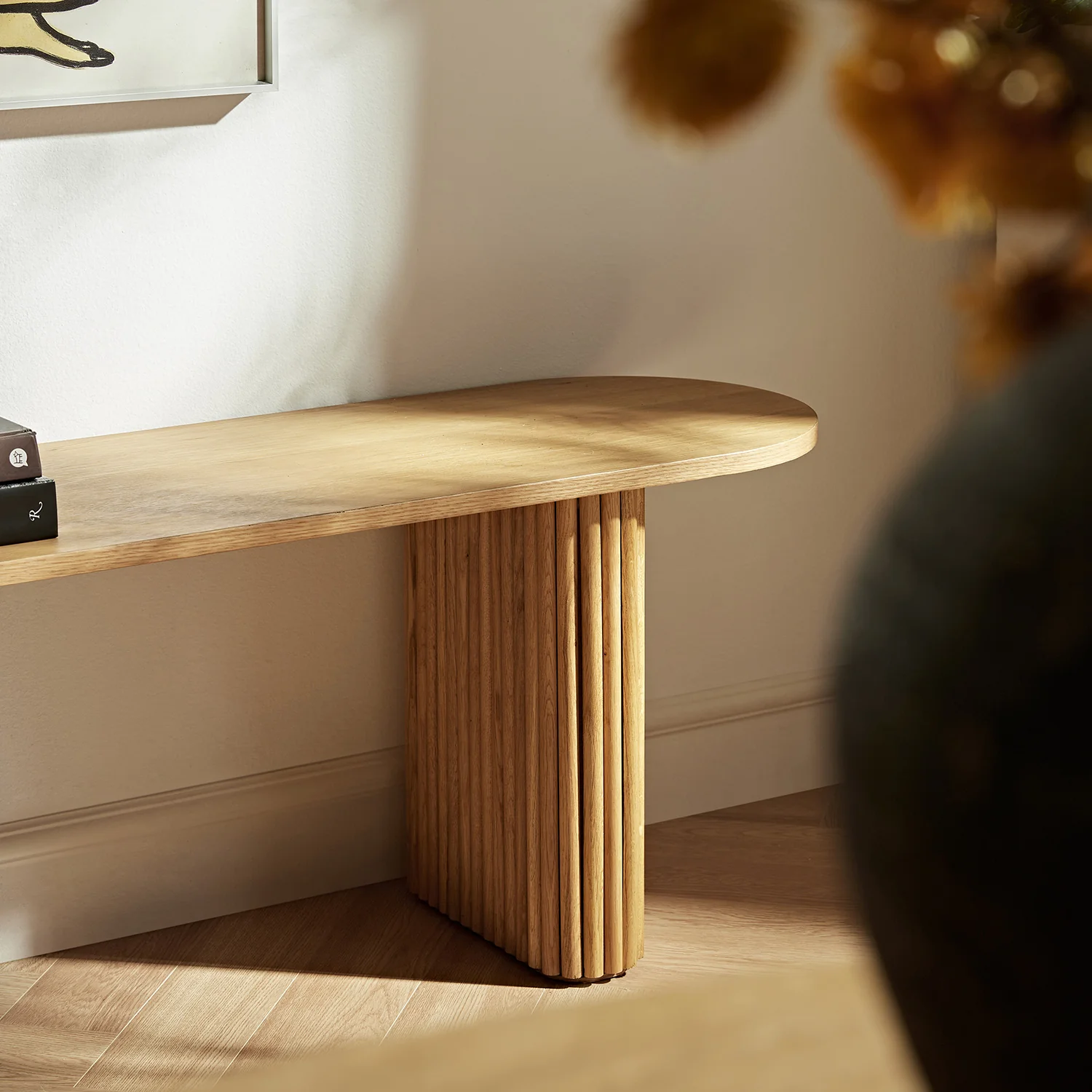 Maru 150cm Dining Bench, Oak - Image 6