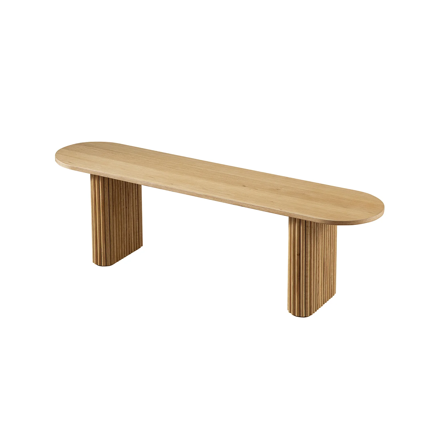 Maru 150cm Dining Bench, Oak - Image 8