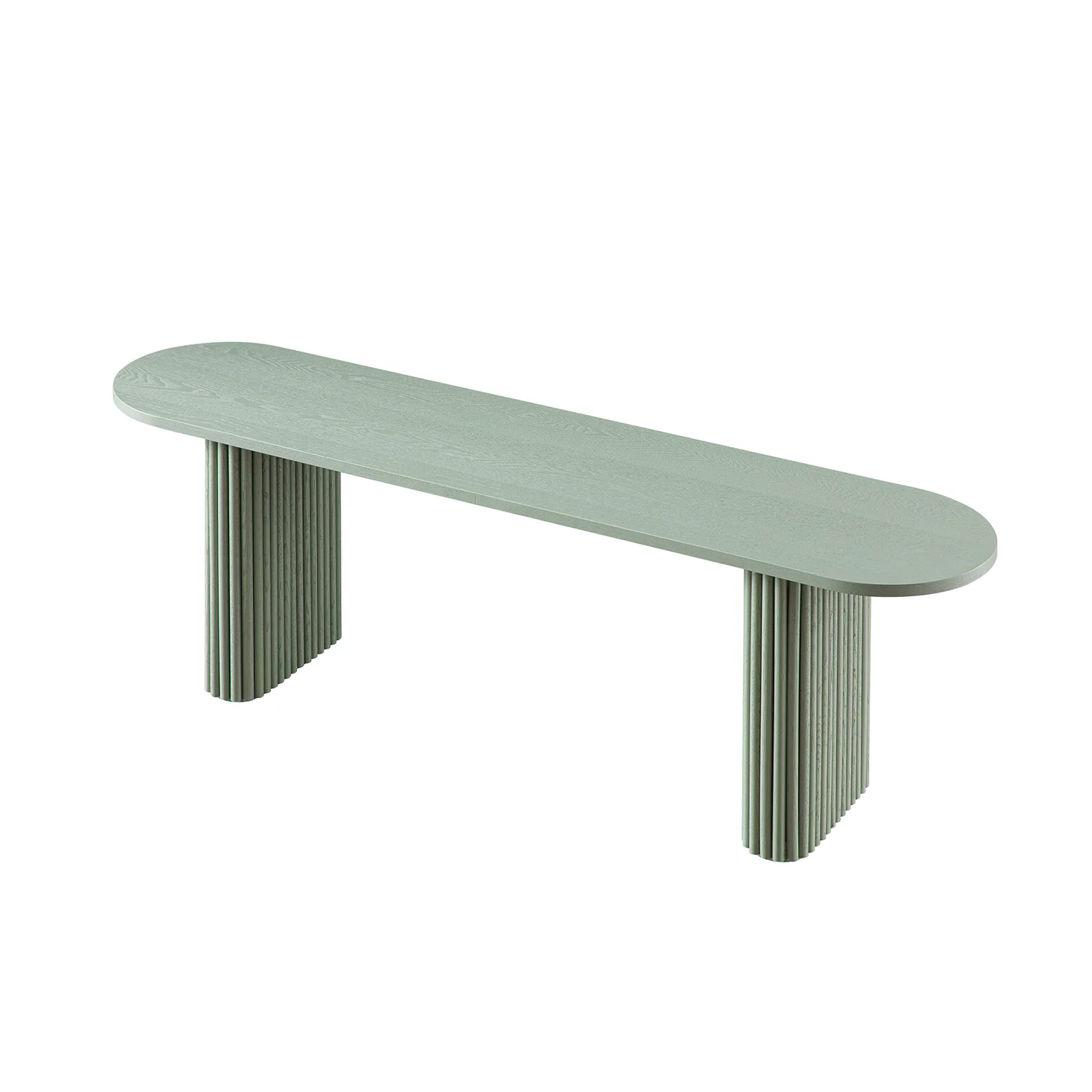 Maru 150cm Dining Bench, Sage Green - Image 2