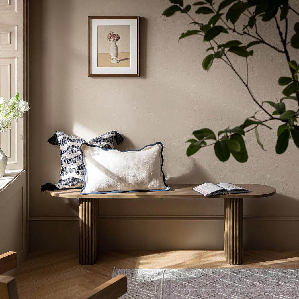 Maru 150cm Dining Bench, Silver Oak - Image 2