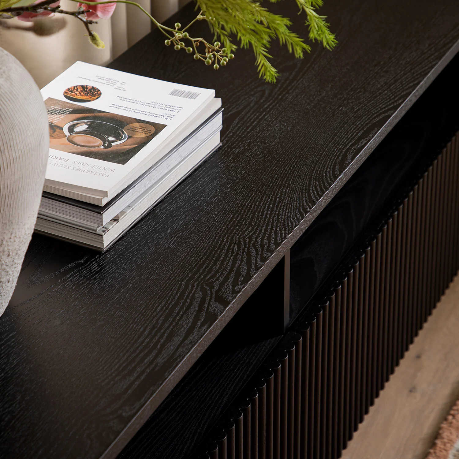 Maru 162cm TV Unit with Drawers, Black - Image 3