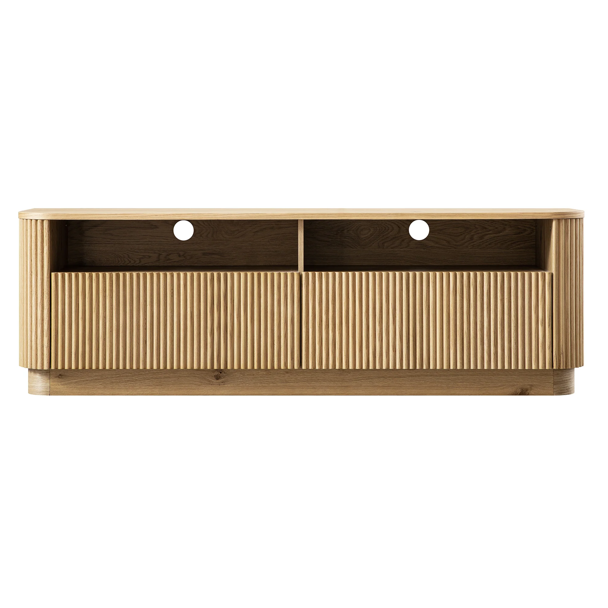 Maru 162cm TV Unit with Drawers, Oak - Image 7