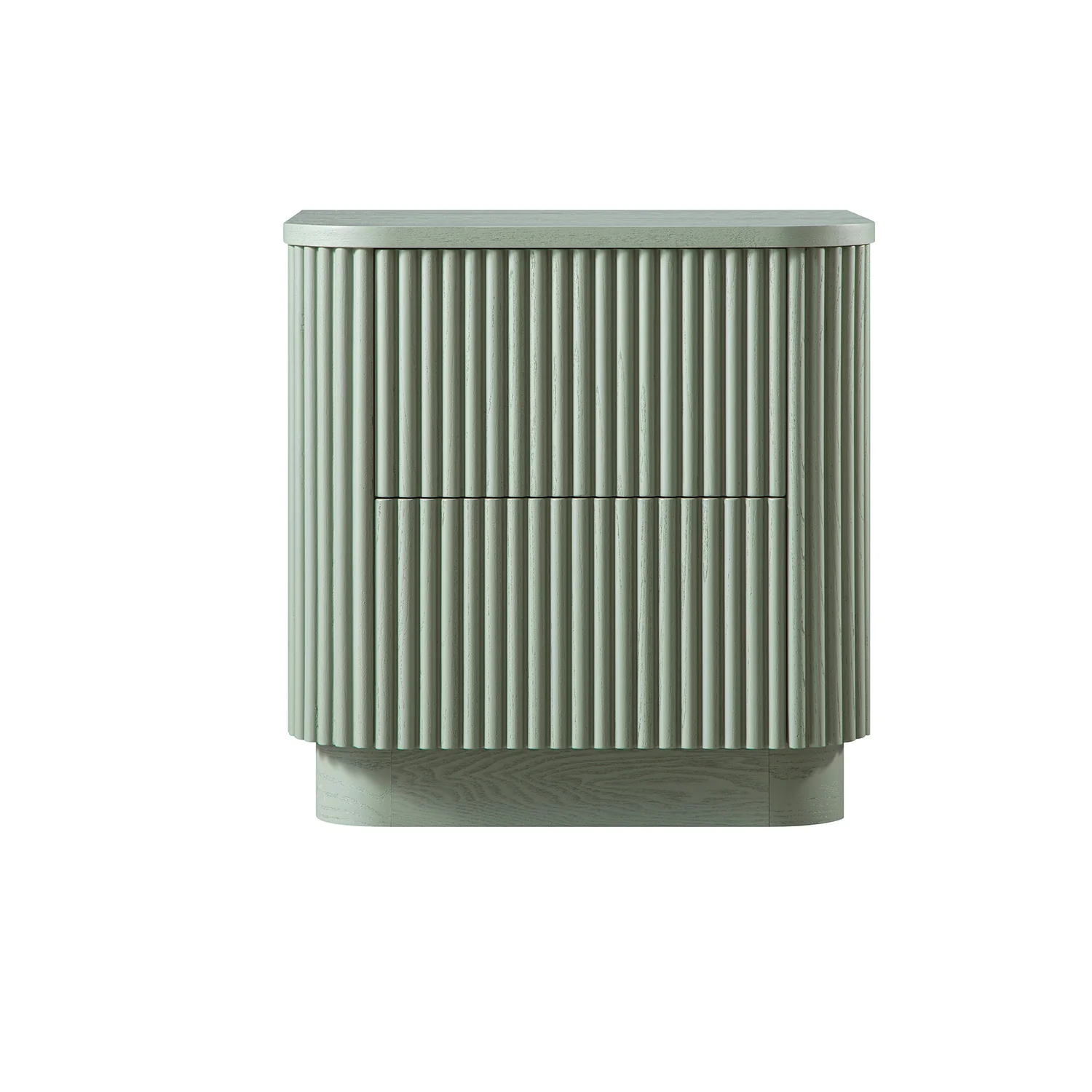 Maru 2-Drawer Bedside Table, Sage Green - Image 6