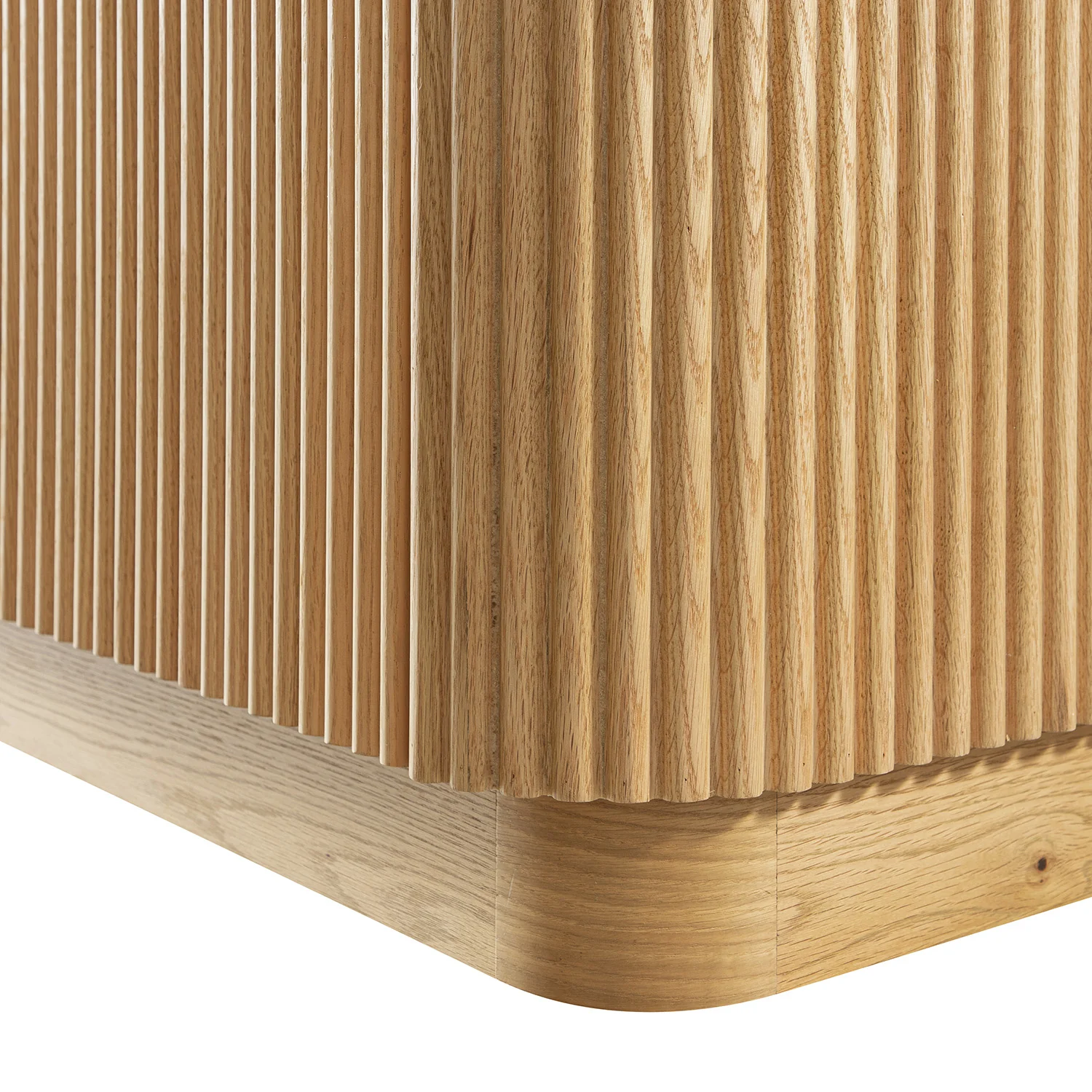 Maru 200cm Wide TV Unit with Drawers, Oak - Image 19