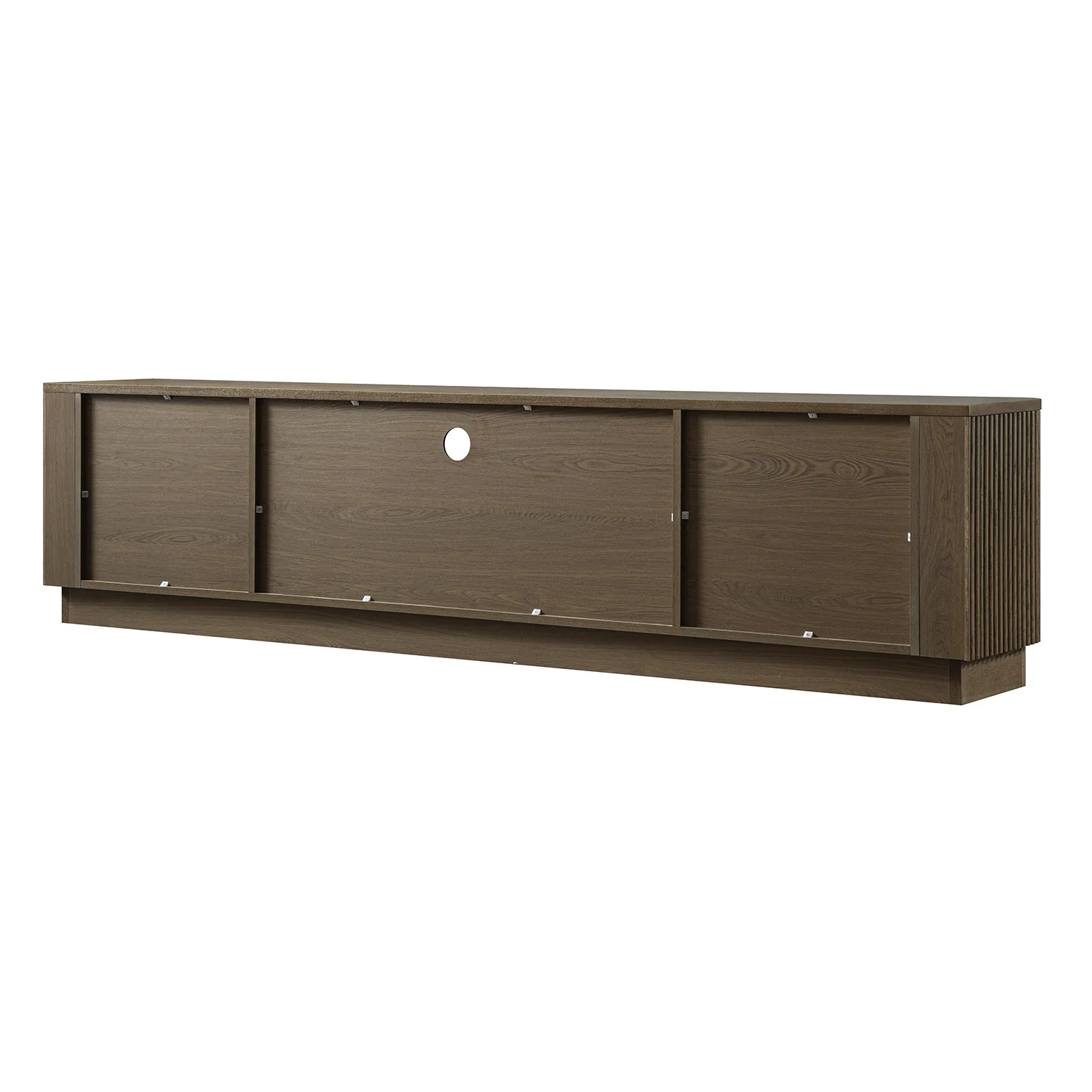 Maru 200cm Wide TV Unit with Drawers, Silver Oak - Image 13
