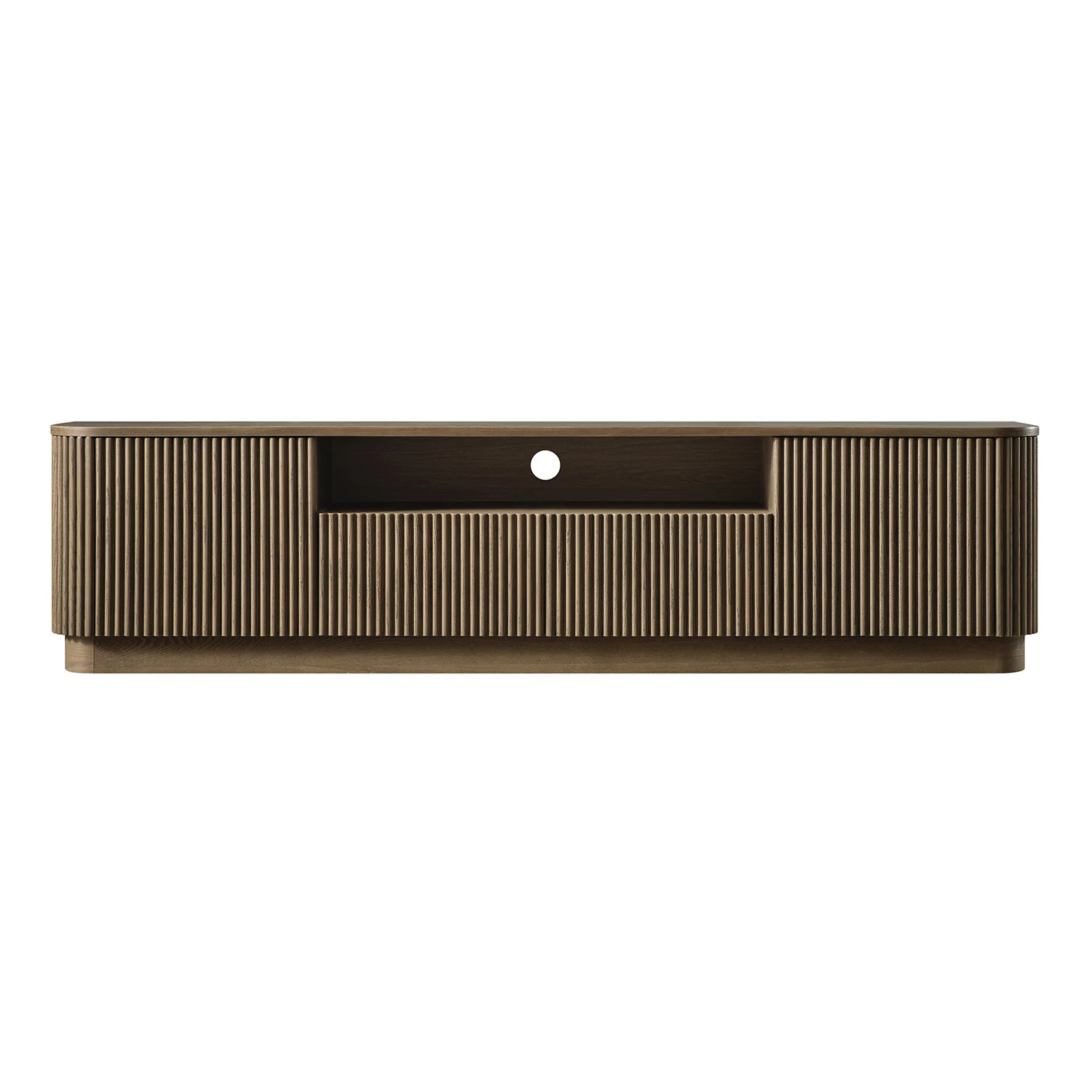 Maru 200cm Wide TV Unit with Drawers, Silver Oak - Image 7