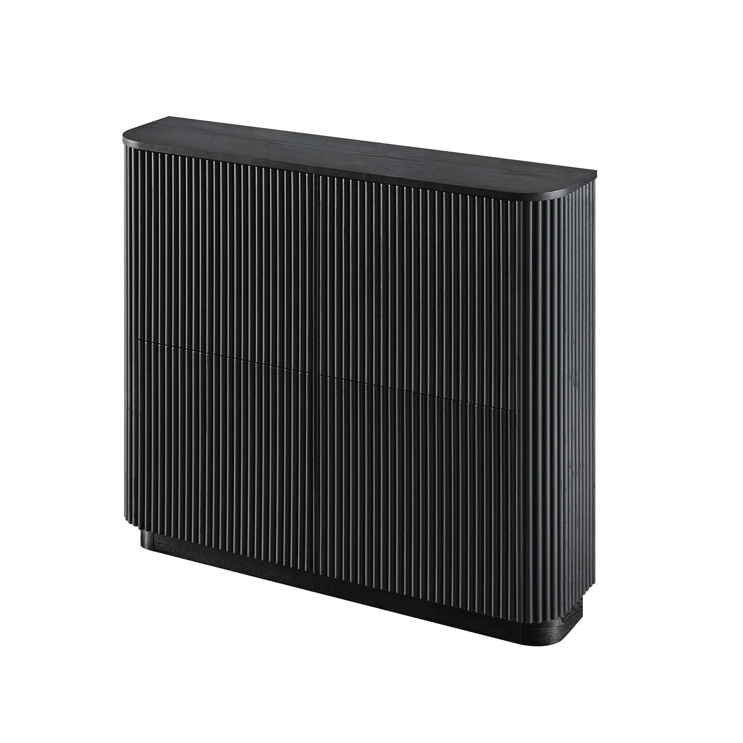 Maru 4-Door Shoe Storage Cabinet, Black - Image 13