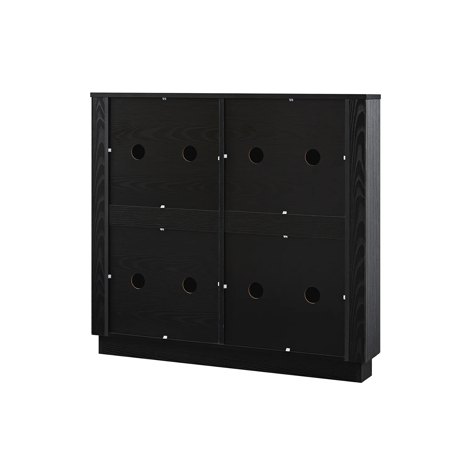 Maru 4-Door Shoe Storage Cabinet, Black - Image 14