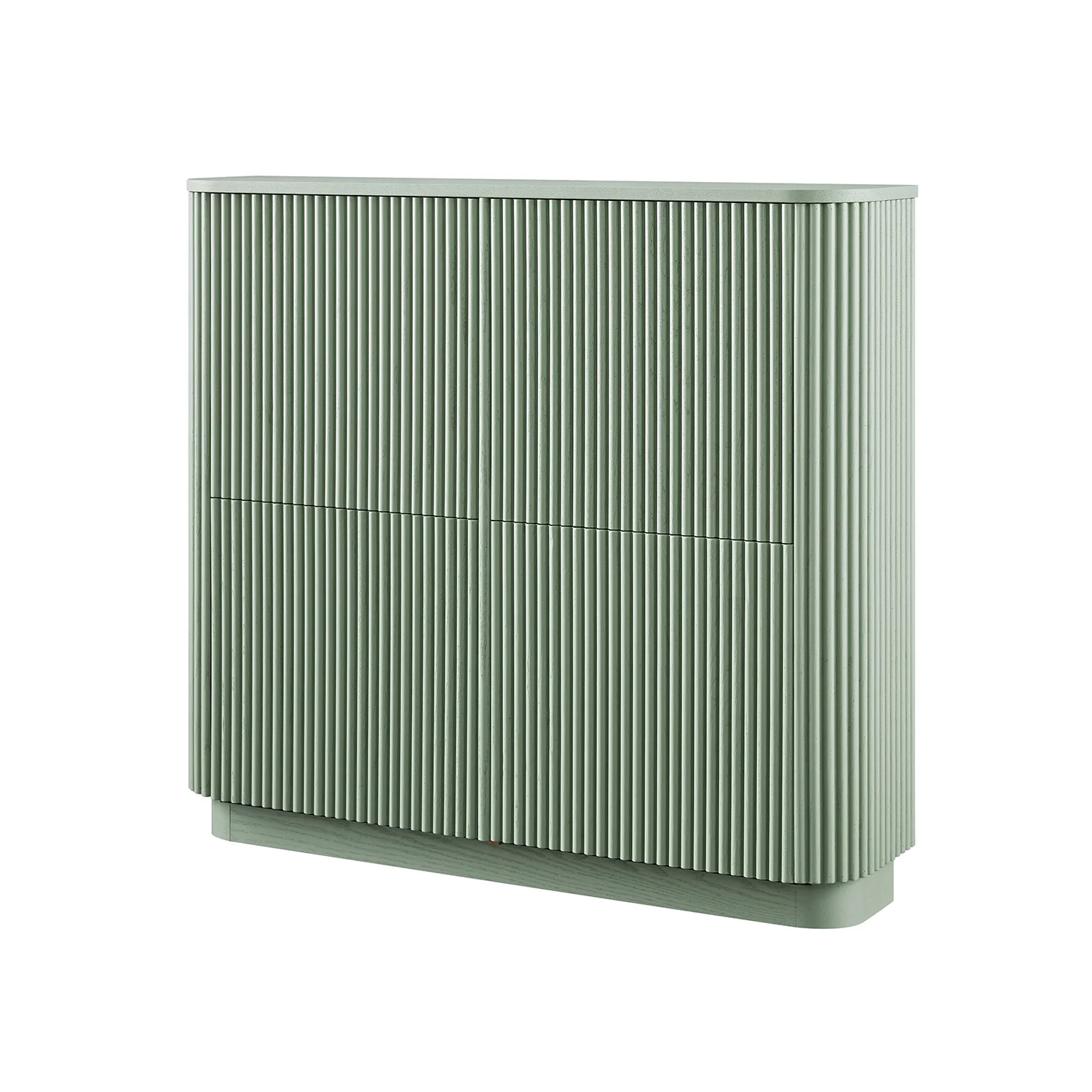 Maru 4-Door Shoe Storage Cabinet, Sage Green - Image 8