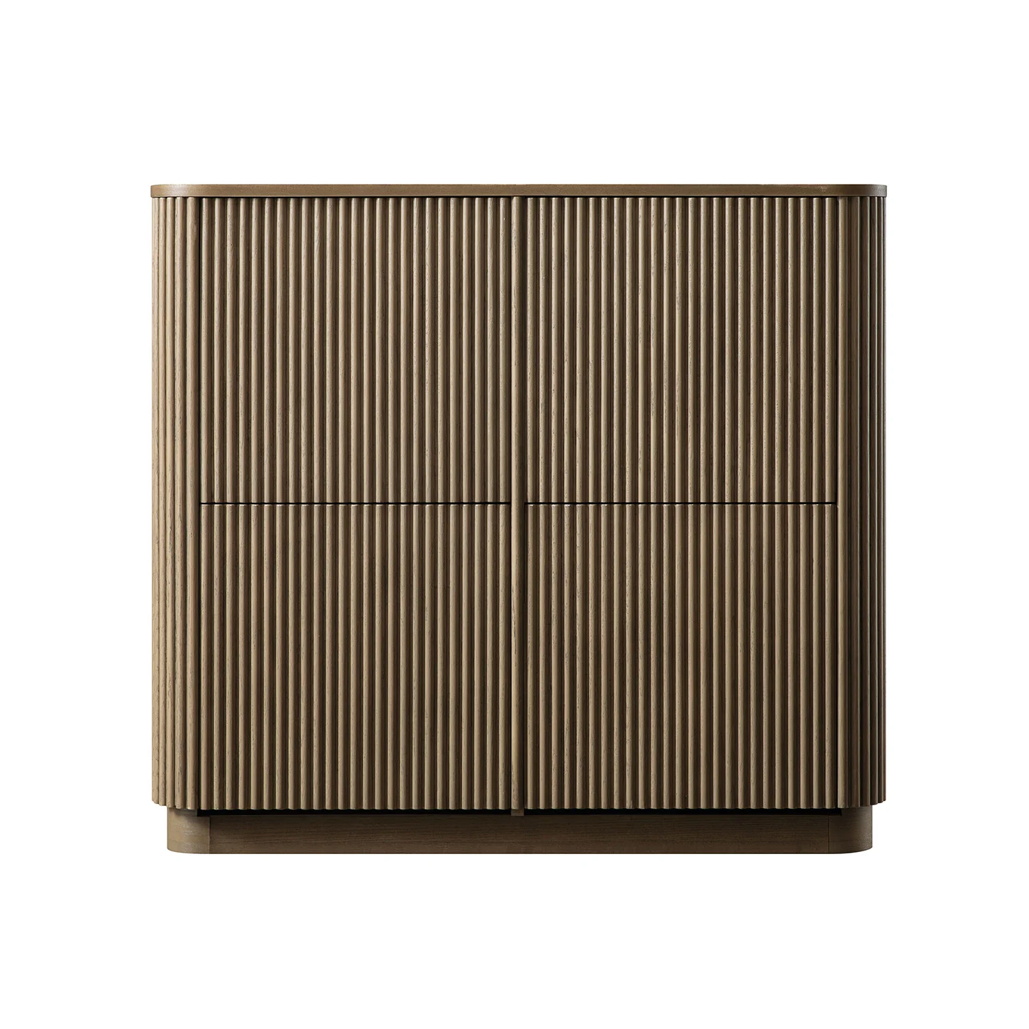 Maru 4-Door Shoe Storage Cabinet, Silver Oak - Image 7