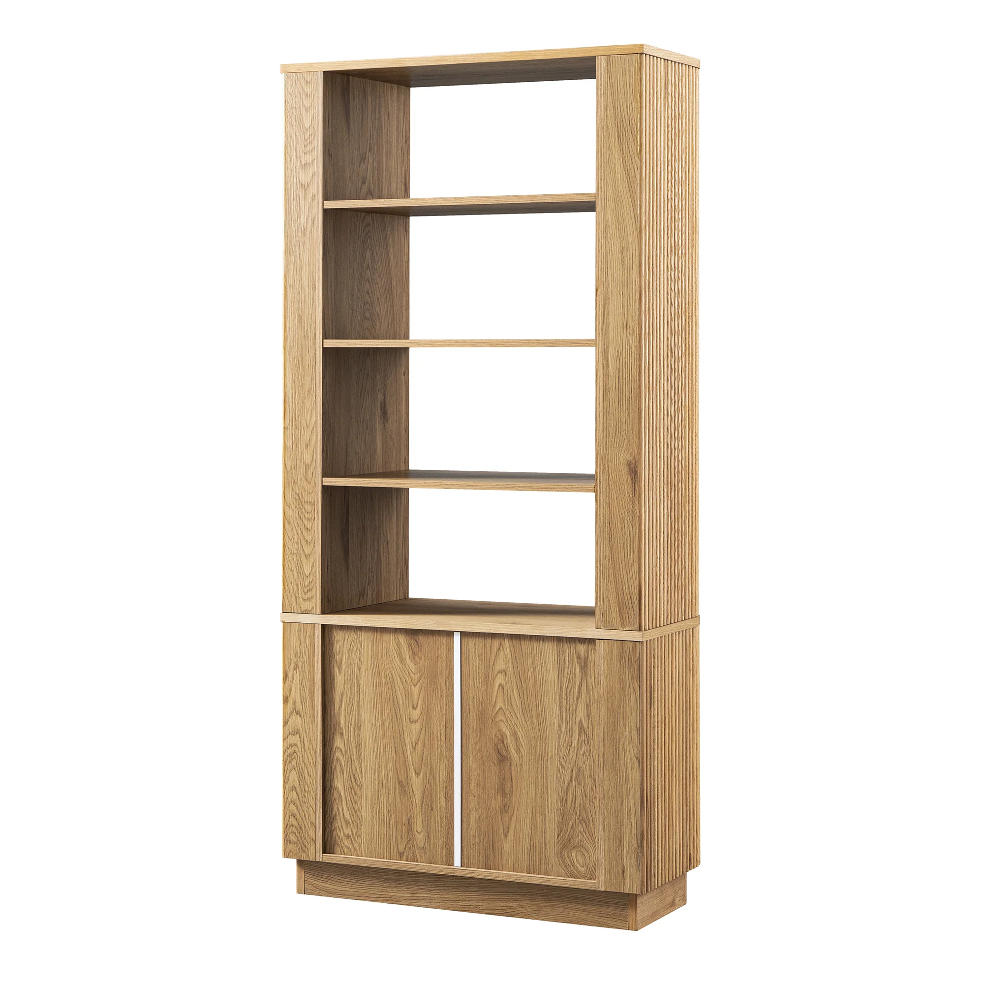 Maru Bookcase with Cabinet, Oak - Image 13