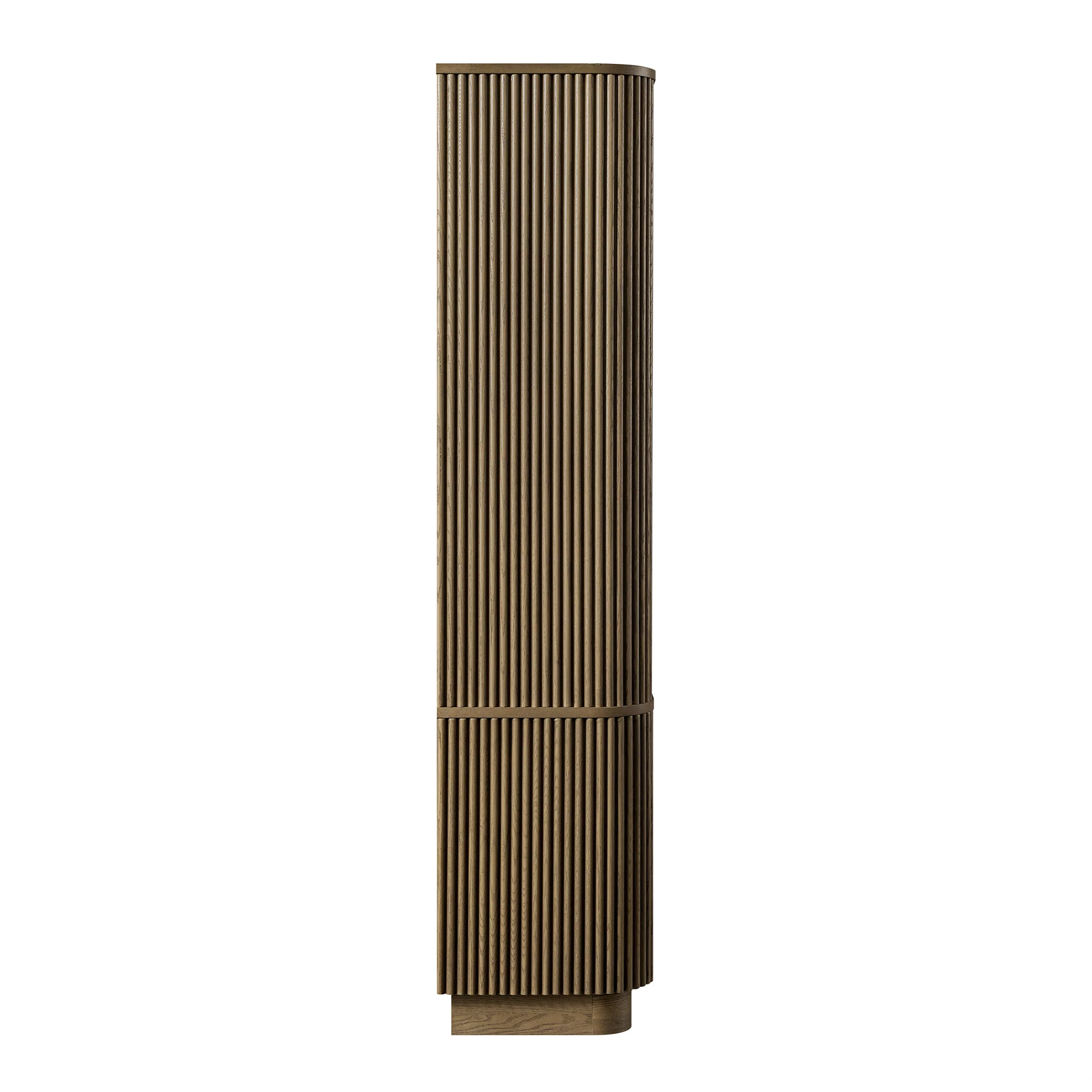 Maru Bookcase with Cabinet, Silver Oak - Image 12
