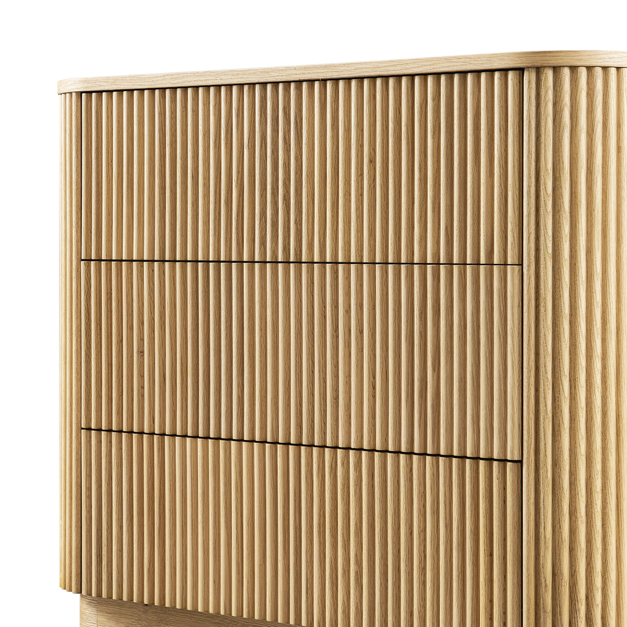 Maru Chest of 3 Drawers, Oak - Image 14
