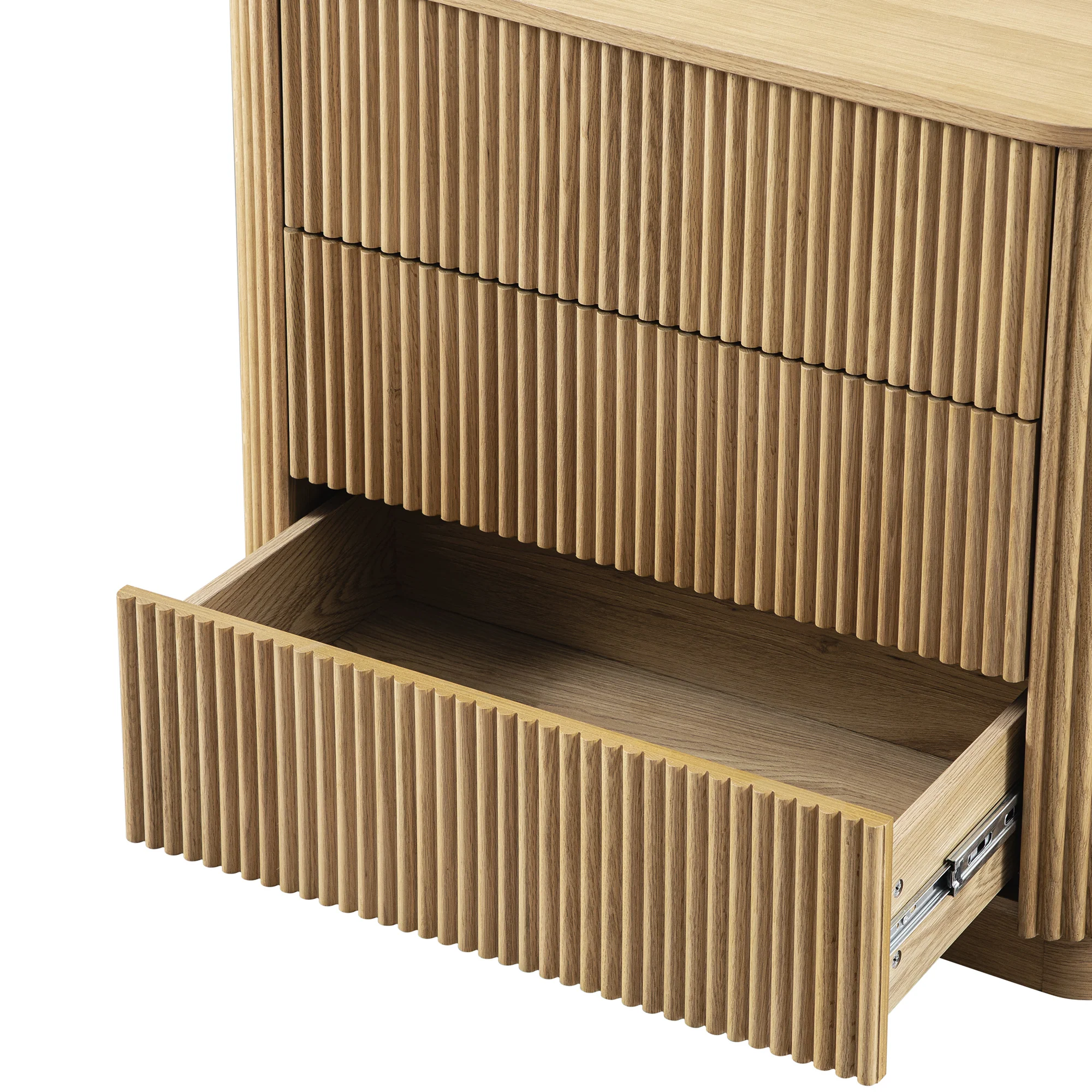 Maru Chest of 3 Drawers, Oak - Image 16