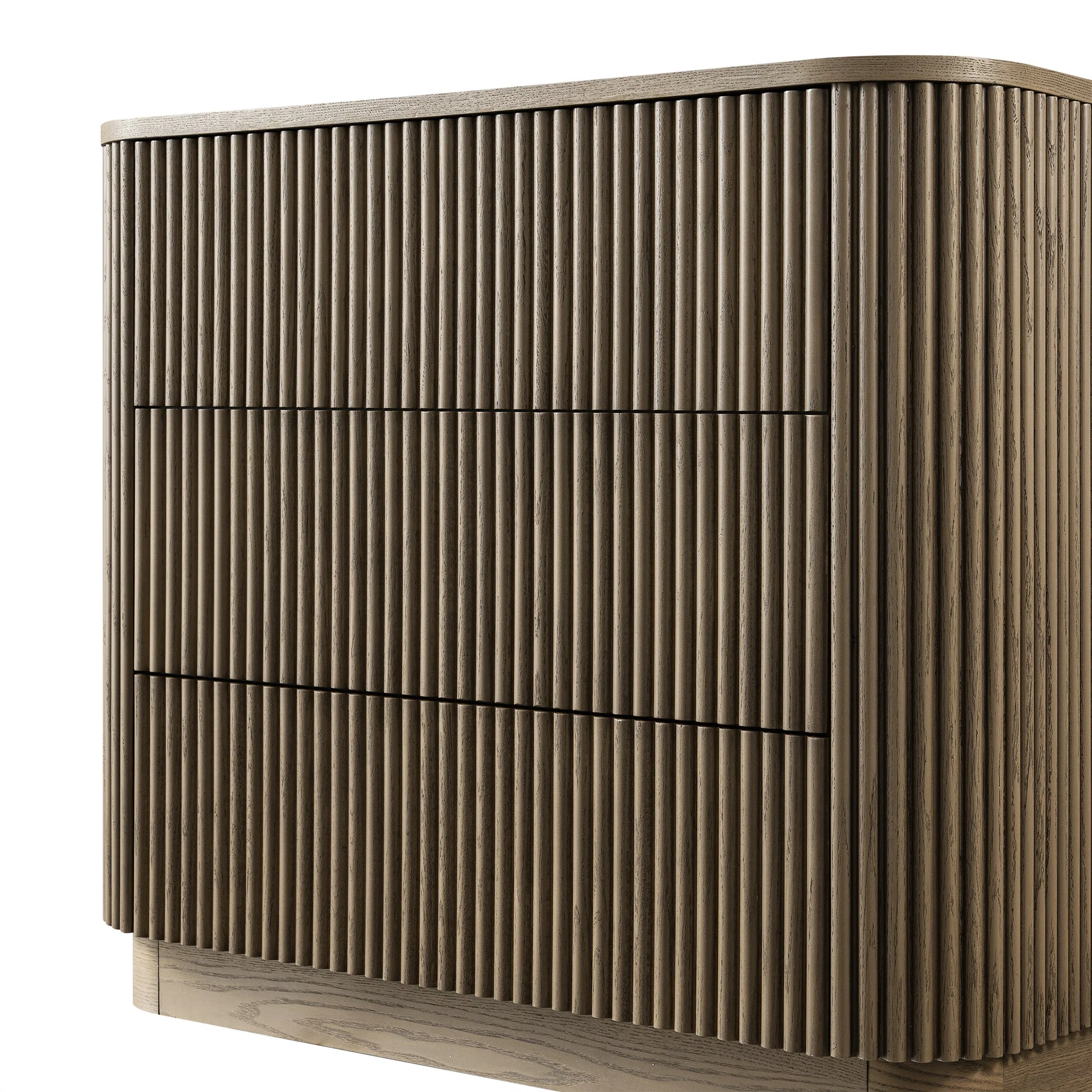 Maru Chest of 3 Drawers, Silver Oak - Image 13