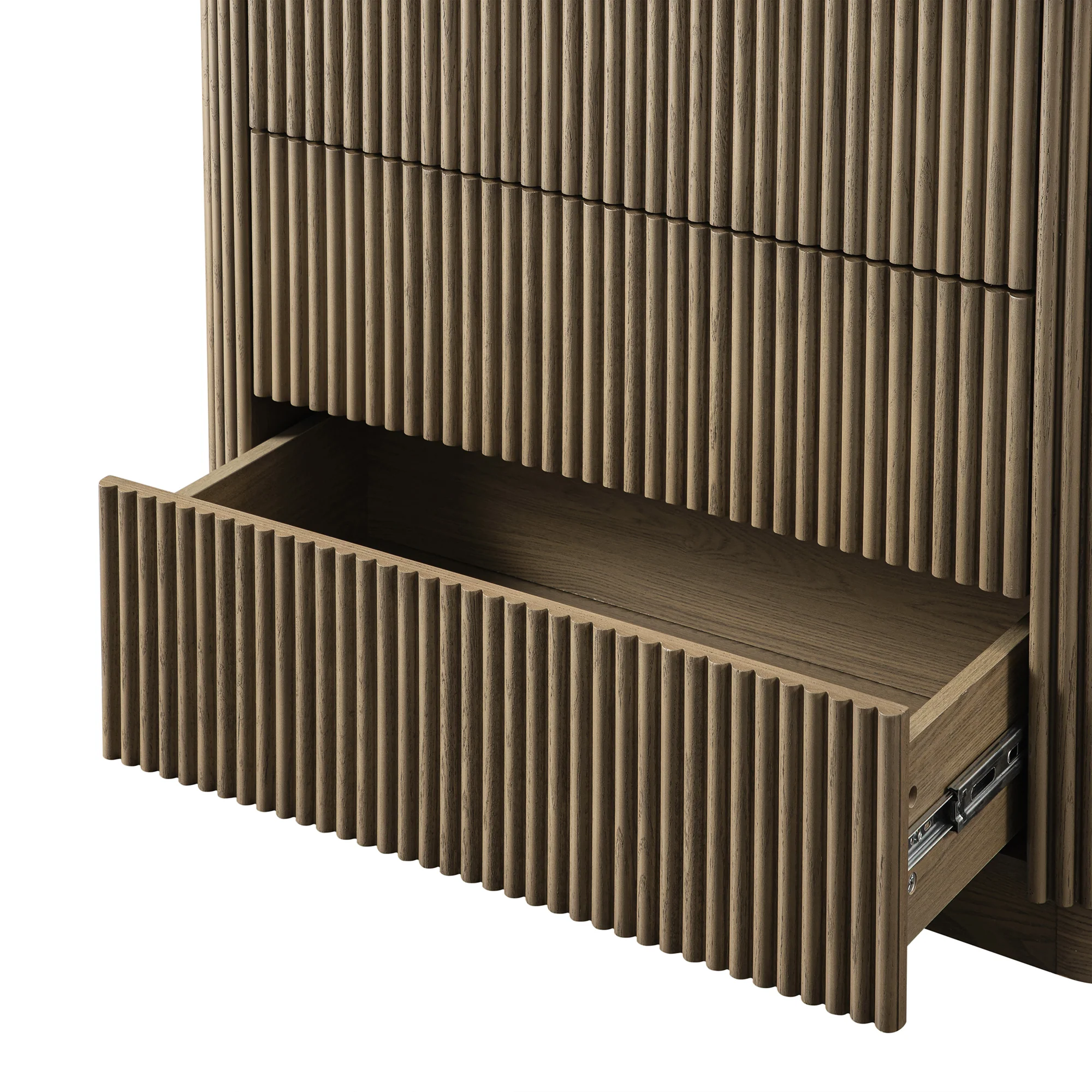 Maru Chest of 3 Drawers, Silver Oak - Image 14