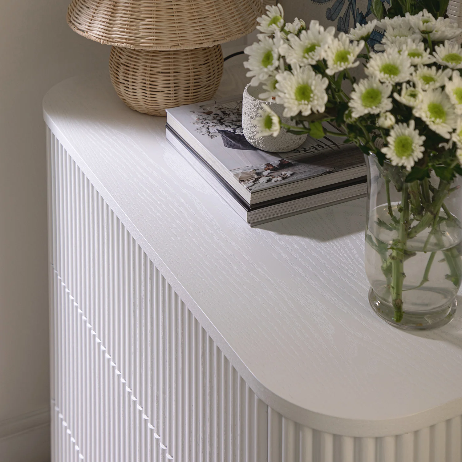 Maru Chest of 3 Drawers, Washed White - Image 5