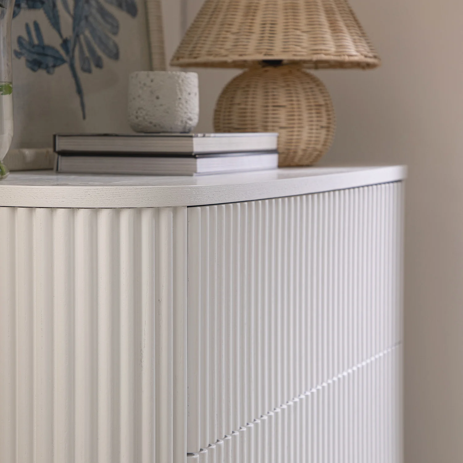 Maru Chest of 3 Drawers, Washed White - Image 6