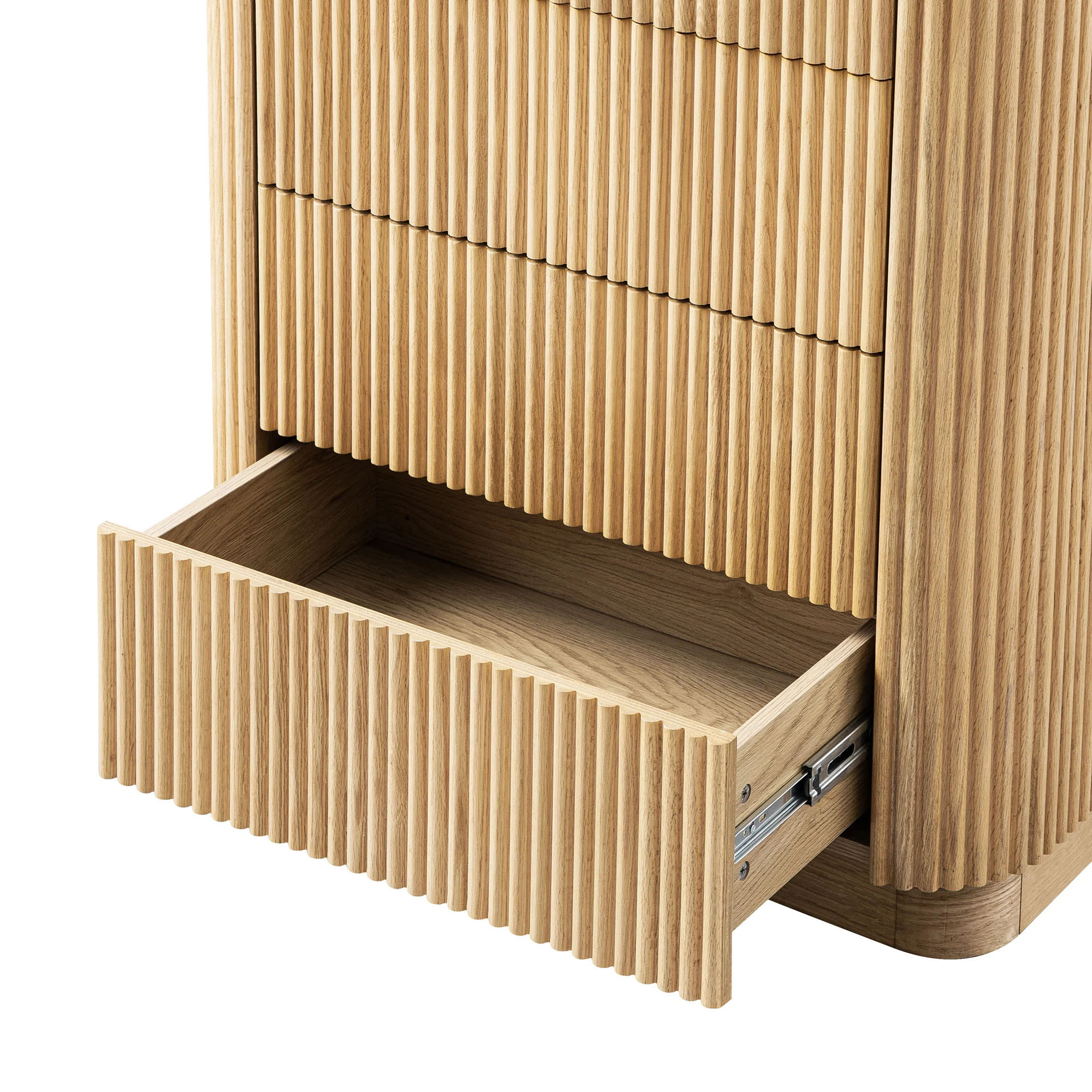 Maru Chest of 5 Drawers, Oak - Image 14