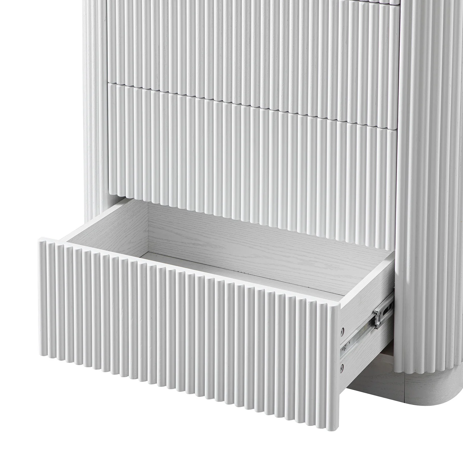 Maru Chest of 5 Drawers, Washed White - Image 13