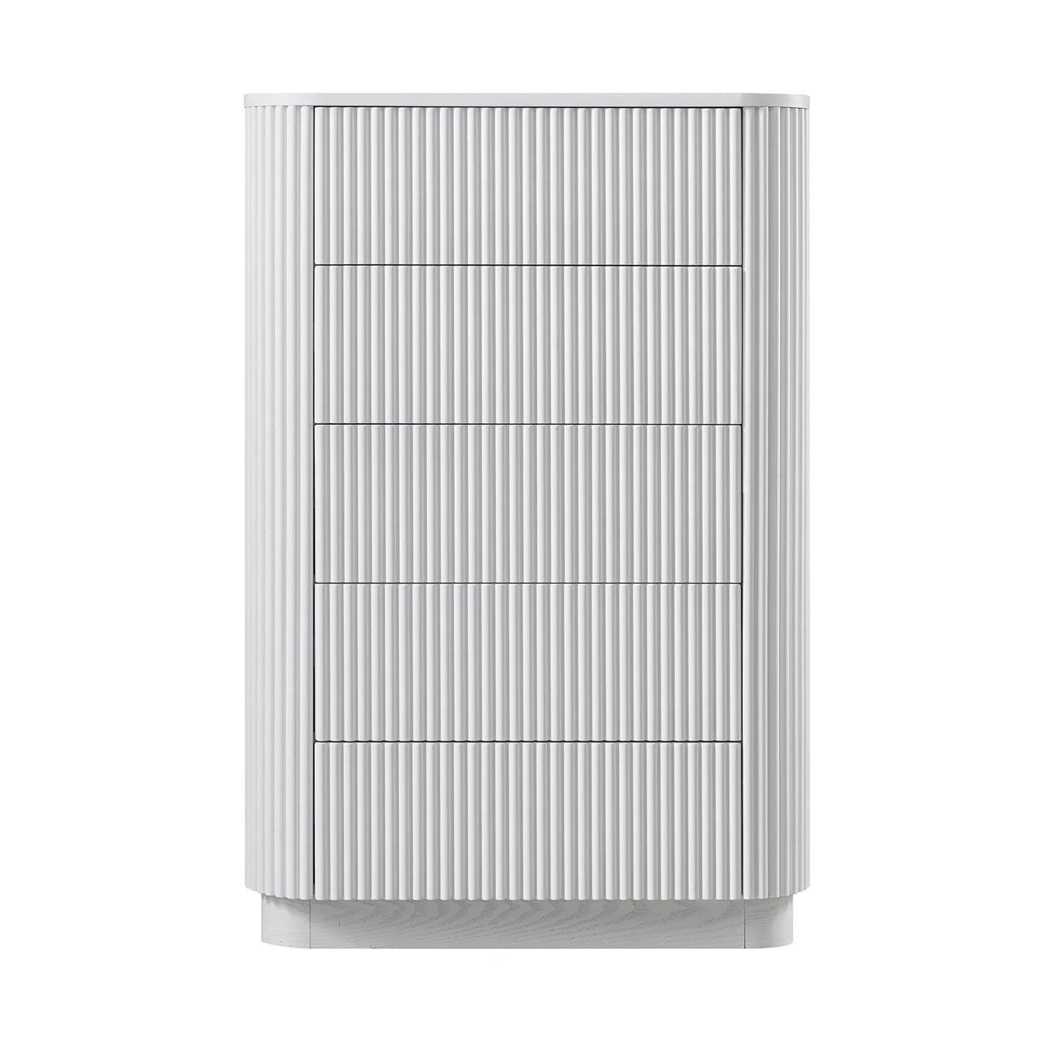 Maru Chest of 5 Drawers, Washed White - Image 6