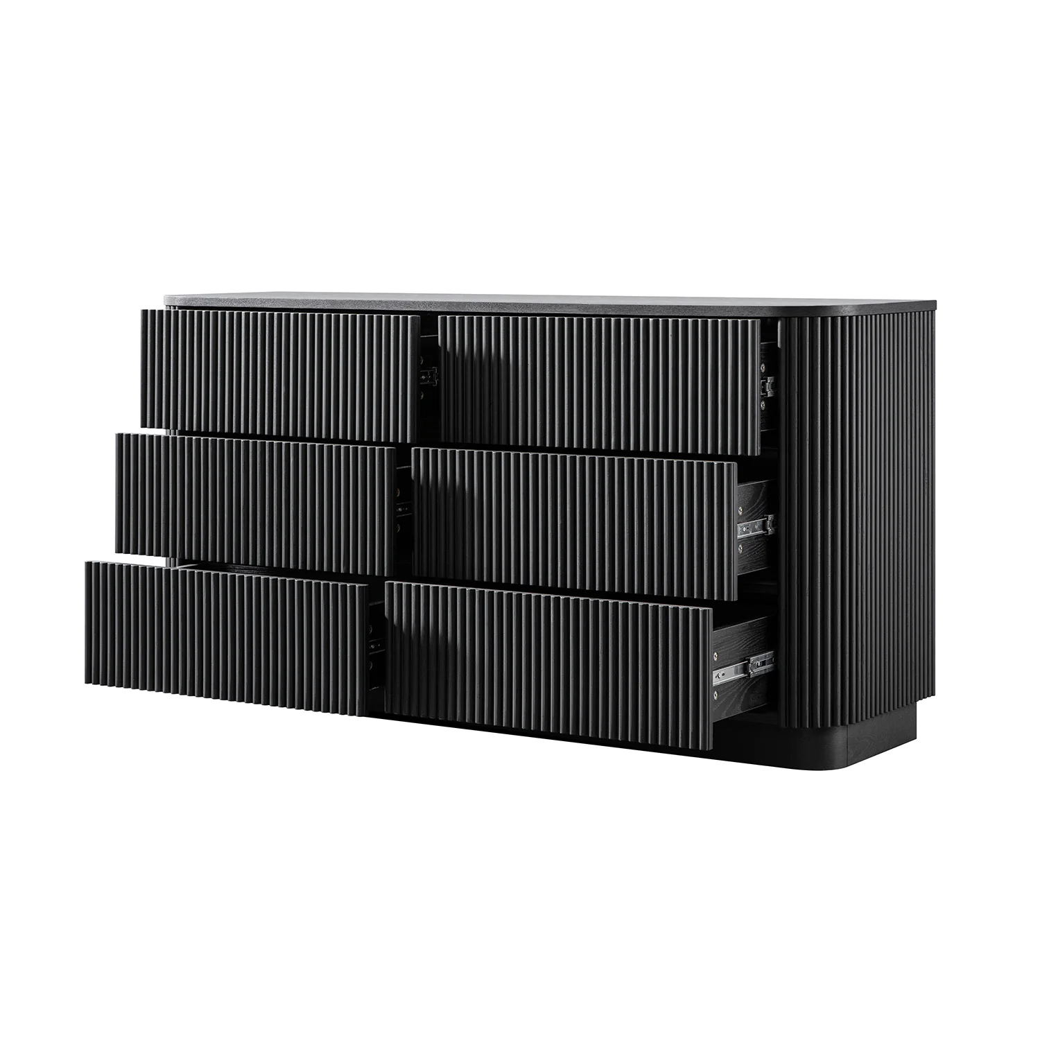 Maru Chest of 6 Drawers, Black - Image 11
