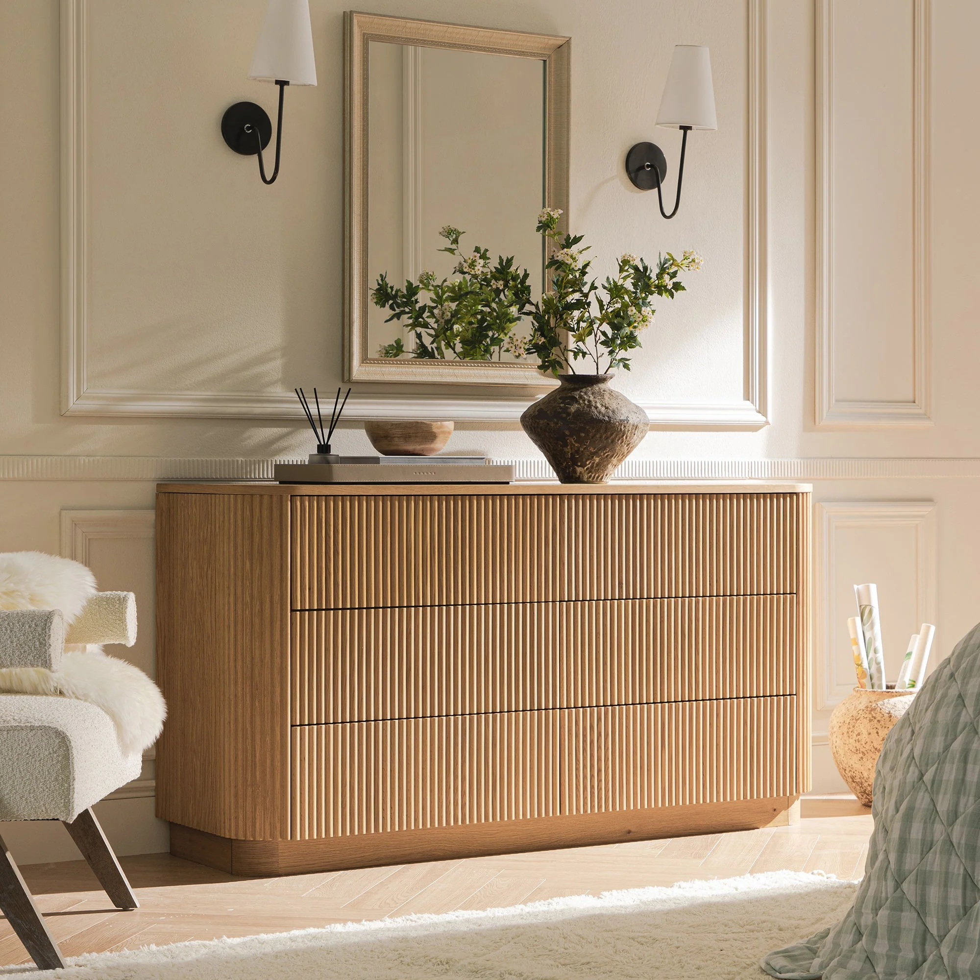 Maru Chest of 6 Drawers, Oak - Image 2