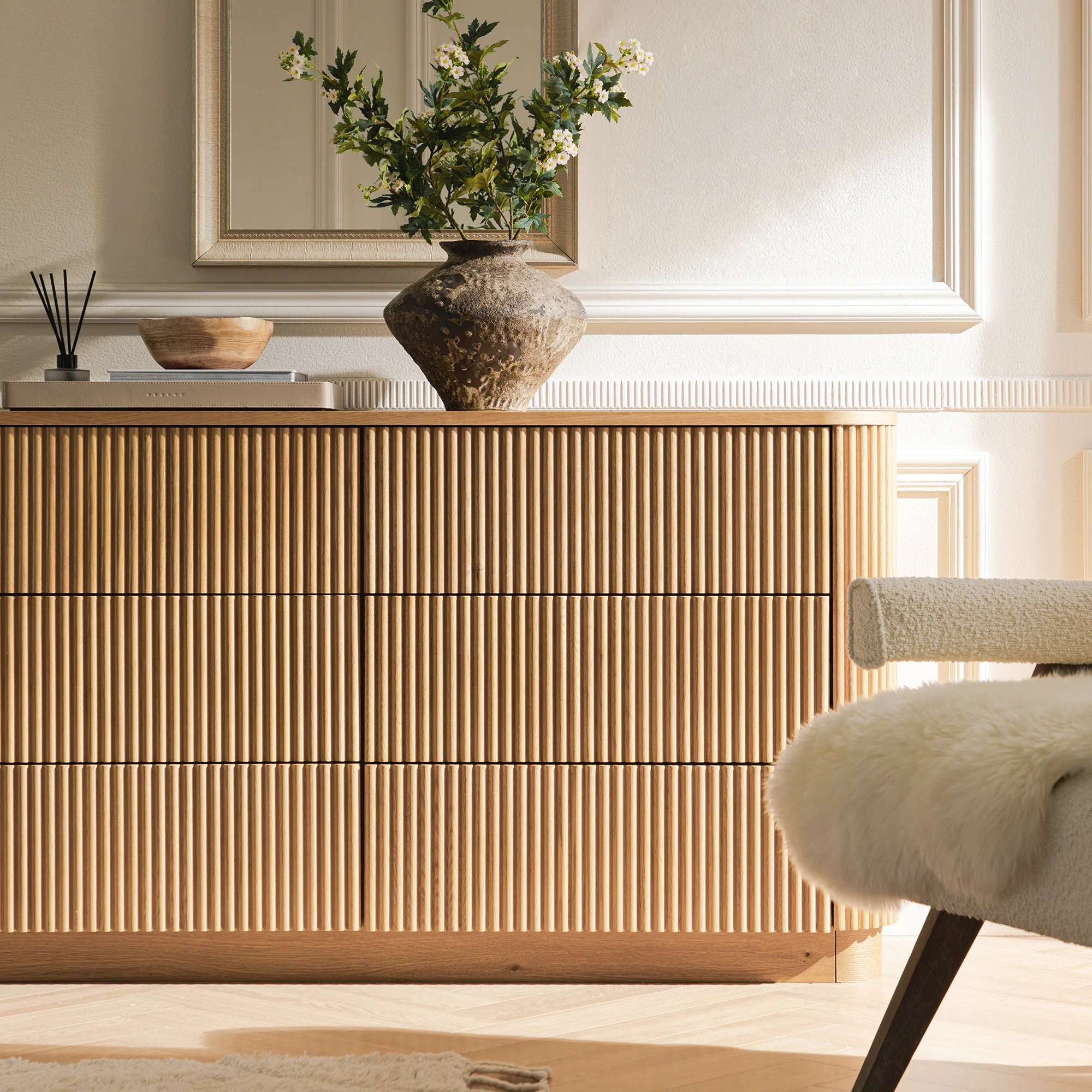 Maru Chest of 6 Drawers, Oak - Image 3