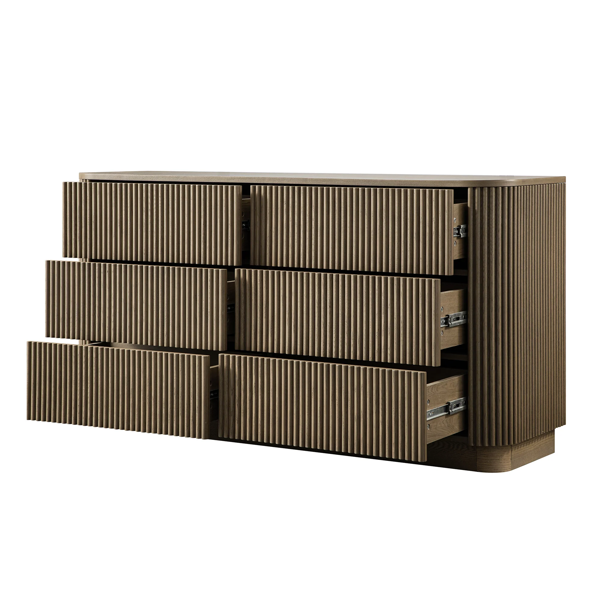 Maru Chest of 6 Drawers, Silver Oak - Image 10