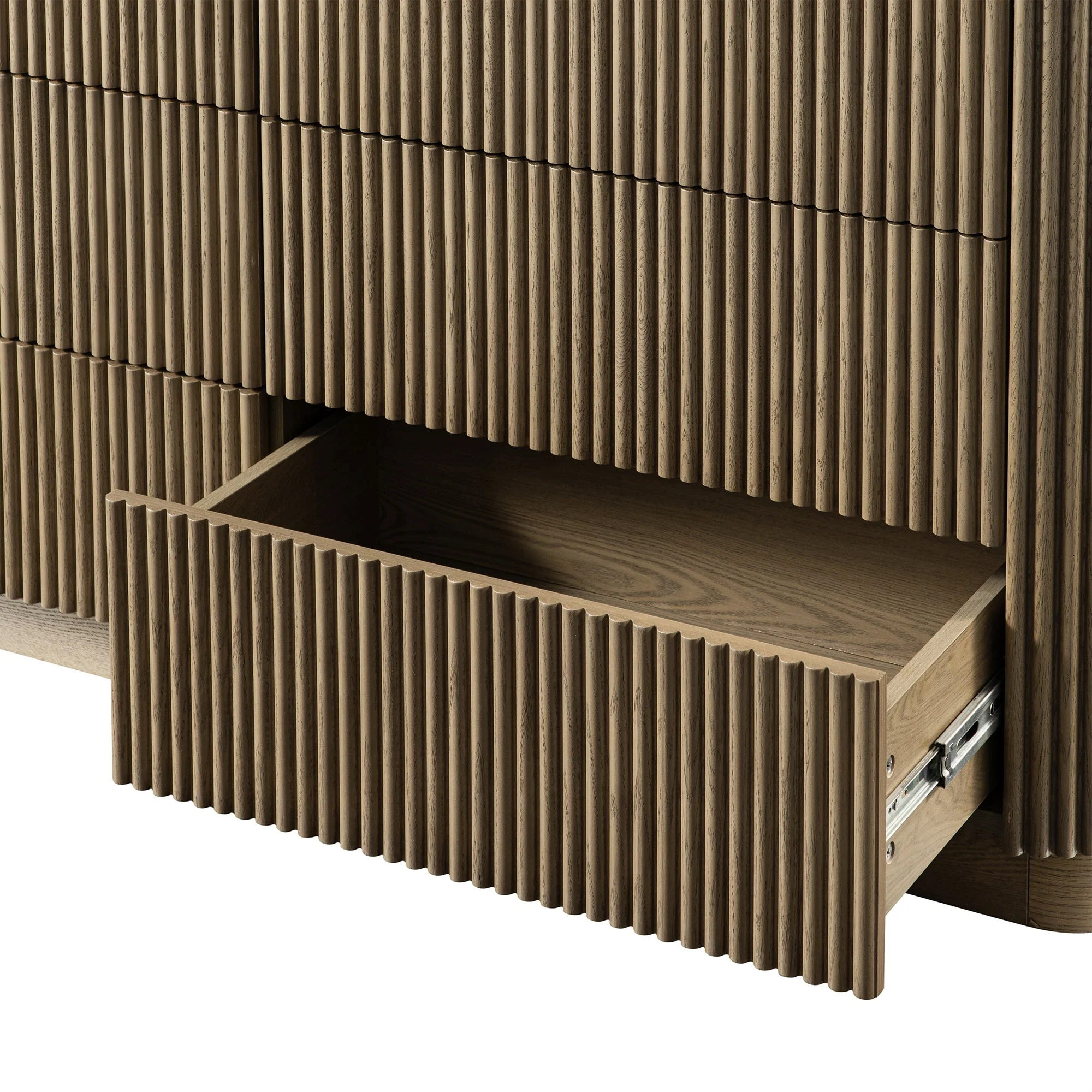 Maru Chest of 6 Drawers, Silver Oak - Image 14