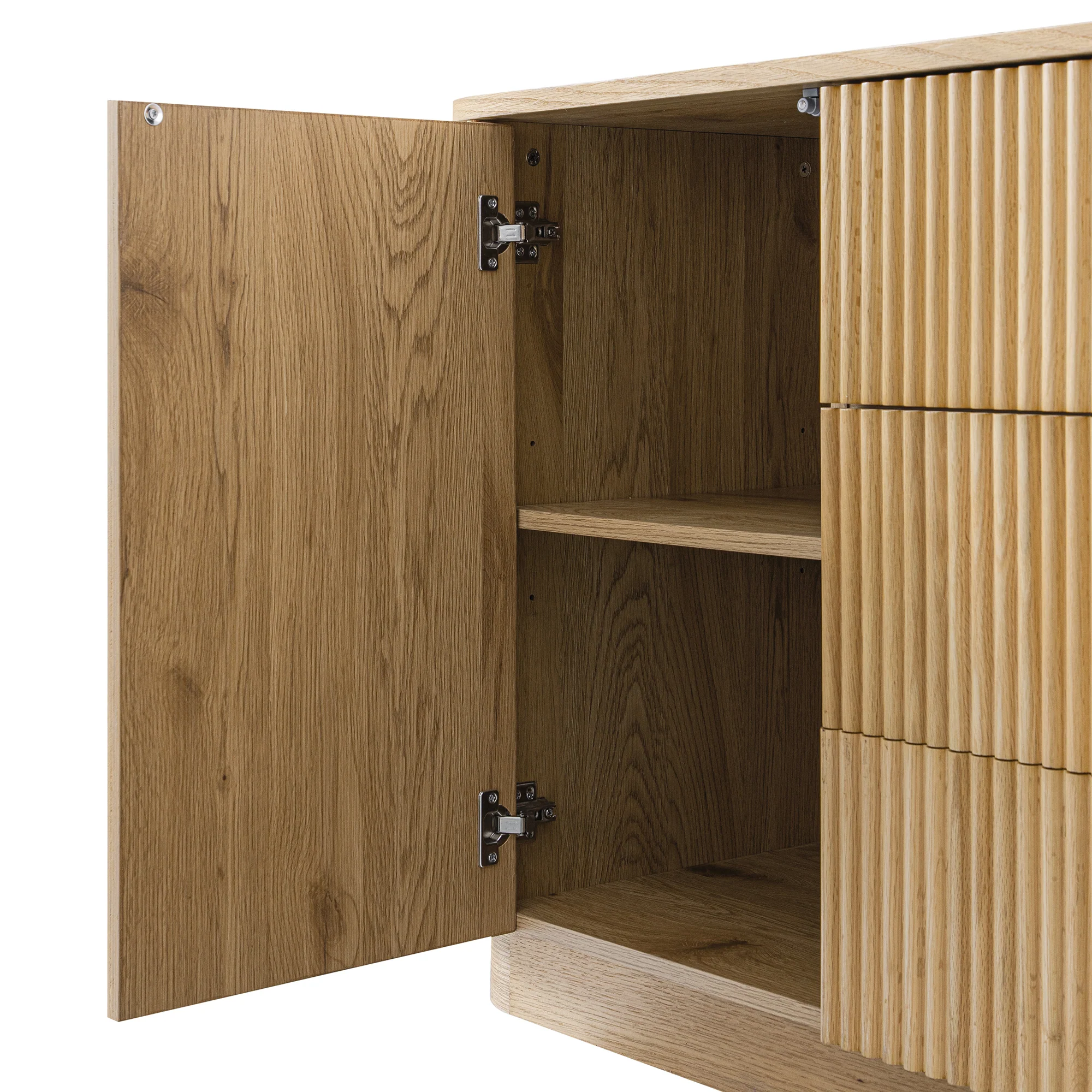 Maru Large 2-Door Sideboard with Drawers, Oak - Image 16